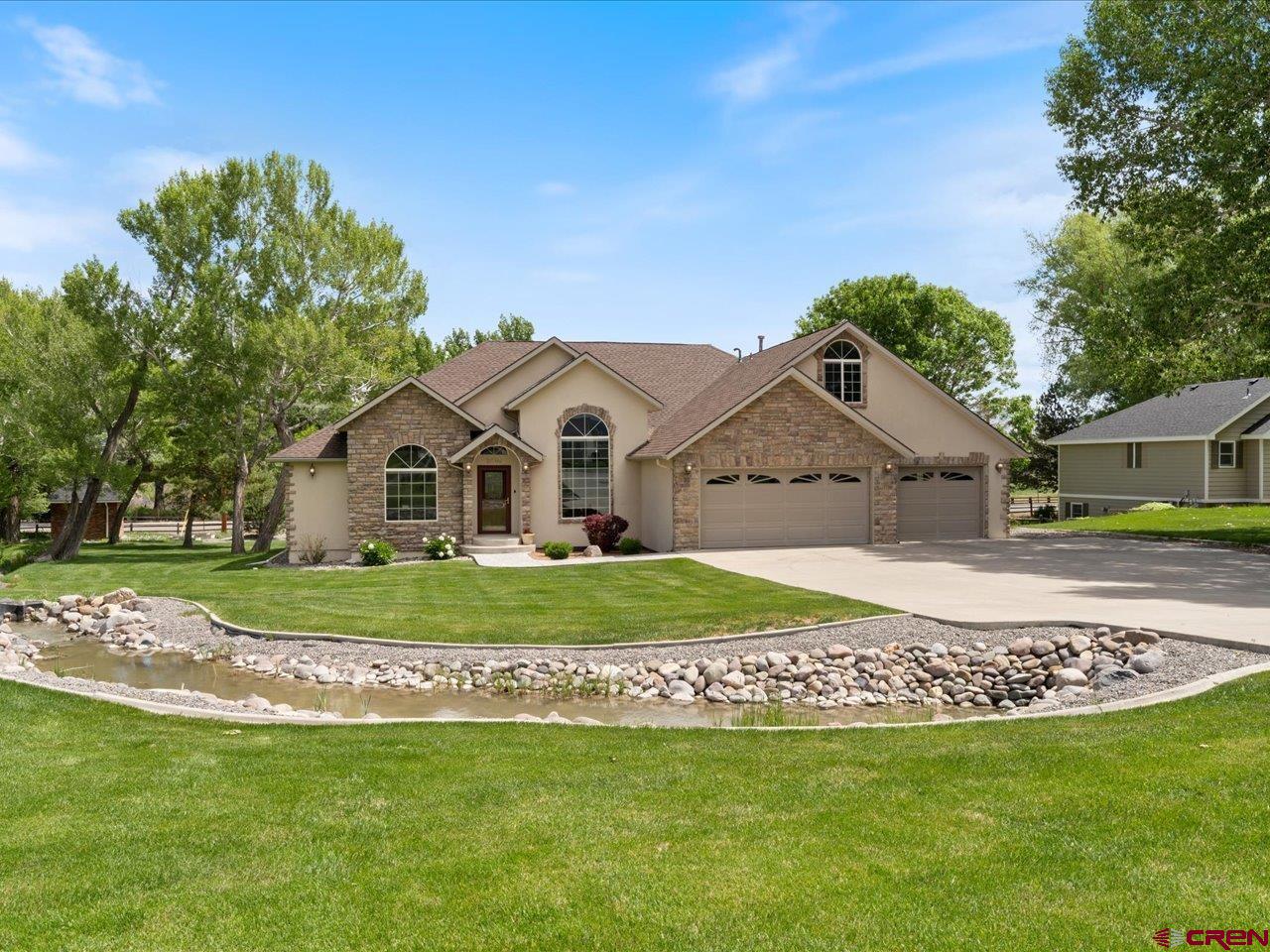 One of AKIND in todays Market. 3098 finished Square Feet. 2711 on main floor and 388 upstairs Bonus Room. Private Office on the main floor. Beautiful patio deck with access from open Kitchen and Master Suite. Large Master Suite with attached bath and walk in closet. Bedroom 2 & 3 have a Jack and Jill bath  between them. Kitchen has island plus a breakfast bar and eat-in area. Separate beautiful formal Dining Room. Gas fireplace in Den. Bonus room/4th bedroom has a full bath. 3 car garage with electric door openers. Lot size is 0.6 Acre, Irrigated with beautiful landscaping. This great home is in excellent condition with many upgrades. Located in the exclusive Wildwood Subdivision with only 23 homes, close to Elementary School, Walmart and Recreation Center. All Appliances included. Many of the furnishings including custom living room sofa also available. See Associated Documents for additional information about home.