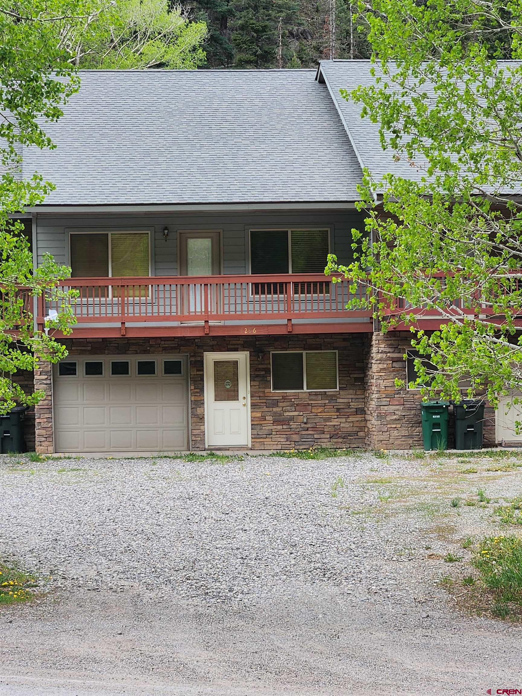 Very clean 3 Bedroom, 2 Bath townhome located 1/4 mile North of Ouray. This home has really never been lived in except of for several weeks out of the year with the previous owner and the current owner so it is like new. The hot springs pool and downtown are close by in walking distance on the river walk trail .Short term rental is available for this unit. You will need to contact the Ouray City regulations to proceed with the permit.