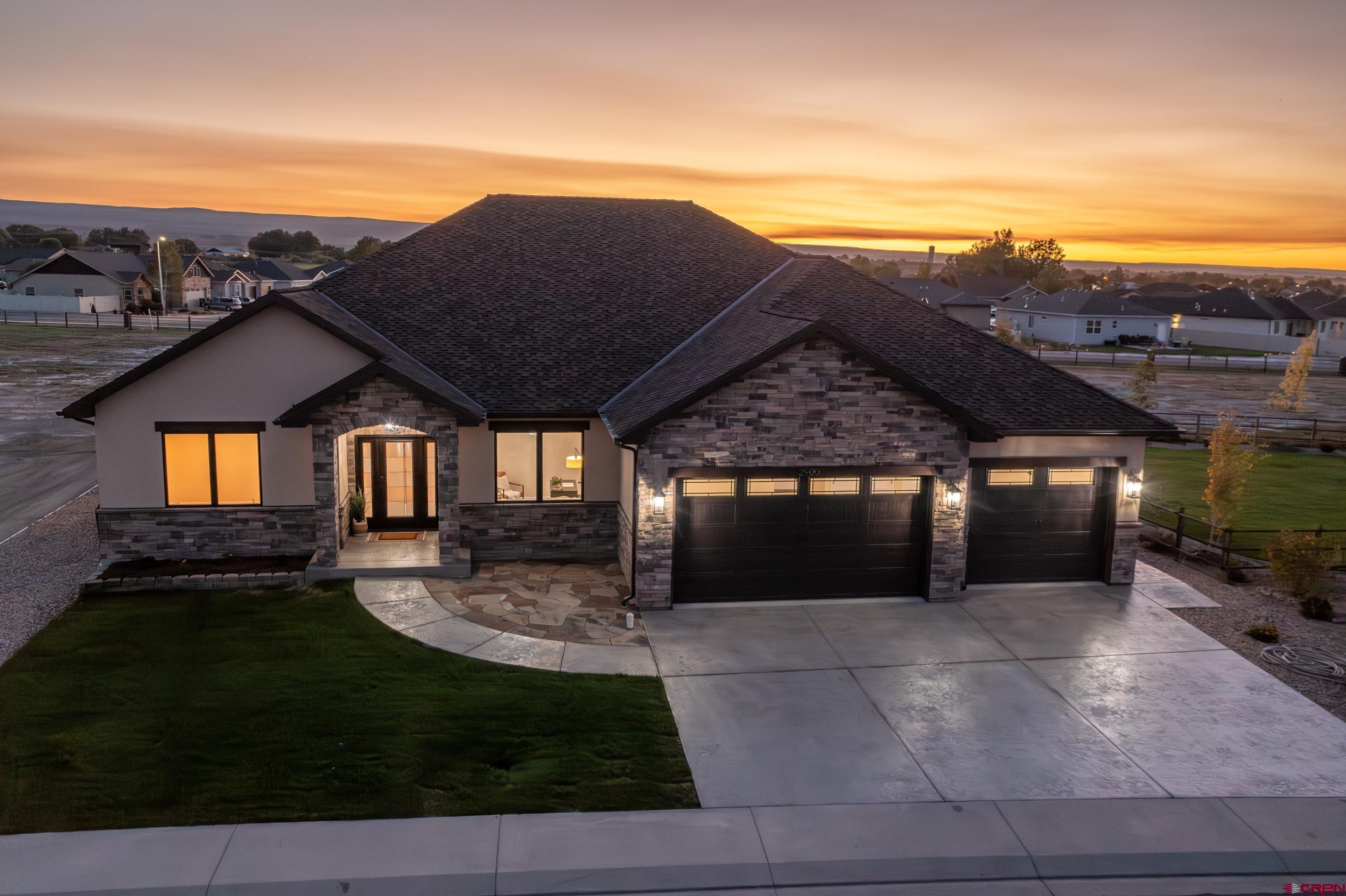 Extraordinary new build in the Bridges. This 4-bedroom, 2 bath, plus an office is a phenomenal new addition to the Bridges subdivision. The home is so very welcoming from the moment you step in the front door. Upon entering, there is a generous size bedroom to your left and to your right the perfect office. The exquisite white stone fireplace of the living room is the focal point as you enter this open concept floor plan. Next is a Chefs dream kitchen, perfect for entertaining. It's equipped with all top-of-the-line appliances is ready and waiting! Relax and unwind in your master suite bath. The colors chosen throughout the home are both clean, crisp and inviting. On the opposite side of the home, you will find two additional bedrooms as well as an additional bath. This home is unique and the fact that your backyard showcases a perfect view of the San  Juan mountains, which is definitely spectacular. Don’t let this one get away! schedule your showing today.  There is the possibility of being able to purchase the lot to the south with the purchase of the home.