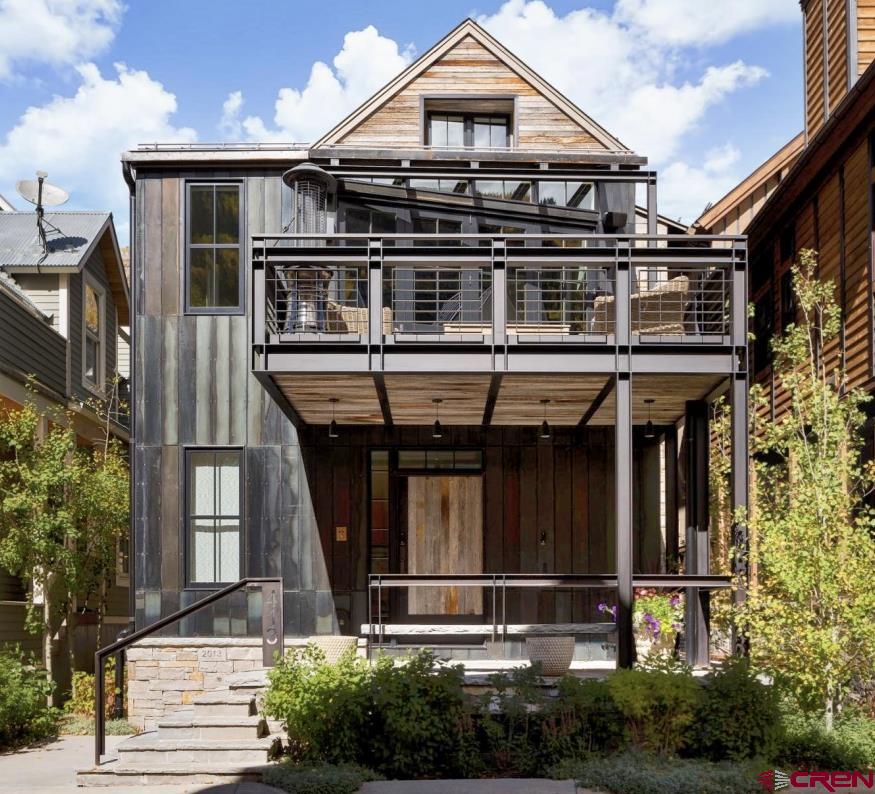 413 W. Depot Avenue is an award-winning, highest quality 5 bedroom, 5-1/2-bathroom residence designed by renowned architect Tommy Hein & constructed by Fortenberry & Ricks one block from the Town of Telluride Gondola Station. It features mountain-modern materials, primarily stone and steel with hardwood floors and elegant high-end furnishings. The master bedroom and bath are located on the 3rd-floor, offering privacy from the guest bedrooms on the street and garden levels. The street-level includes the garage and two bedrooms. The garden-level has a game room, wet bar, a large storage room and two bedrooms. Three of four guest bedrooms have ensuite bathrooms. 413 W. Depot is on a quiet, private street with no drive-through traffic and is one of the finest homes to come to the market in the Town of Telluride.