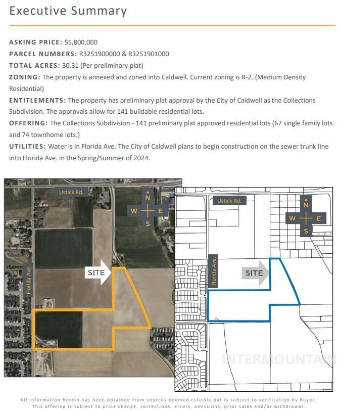 TBD S Florida Ave, Caldwell, Idaho 83607, Land For Sale, Price $5,800,000,MLS 98880679