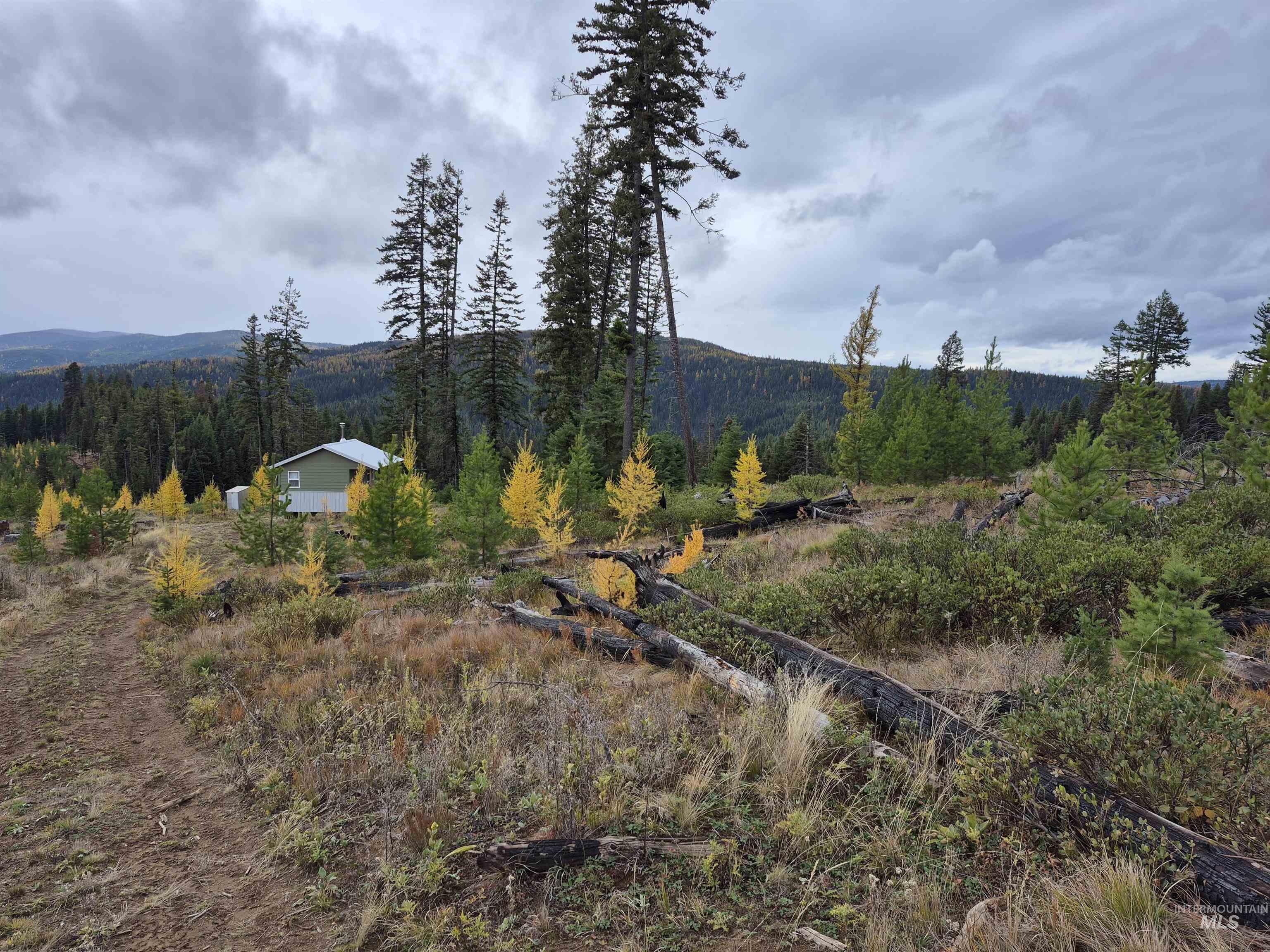 View of mountain background with rural landscape