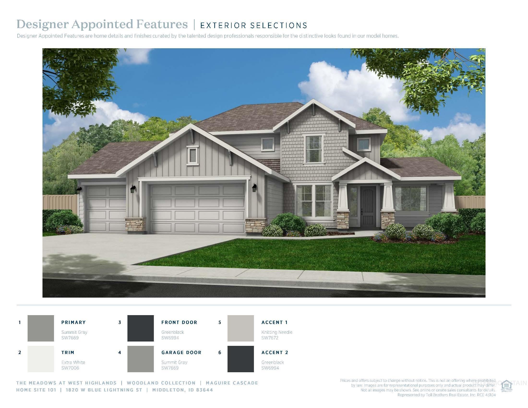 1820 W Blue Lightning St., Middleton, Idaho 83644, 3 Bedrooms, 2.5 Bathrooms, Residential For Sale, Price $534,995, 98887415