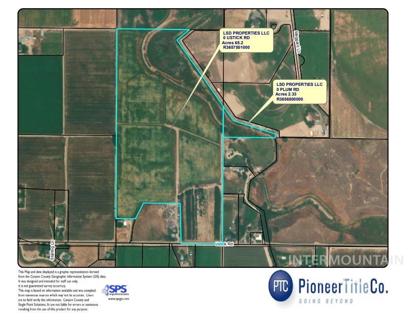To Be Det Ustick Road, Caldwell, Idaho 83607, Land For Sale, Price $1,269,000, 98888070