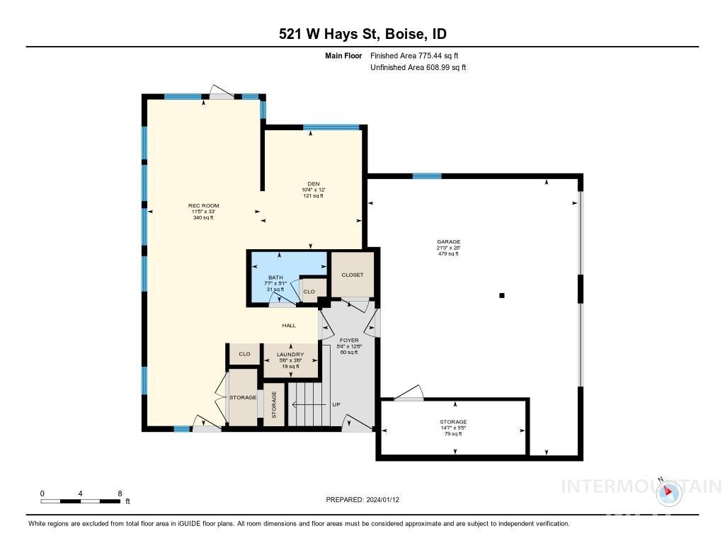 521 W Hays St, Boise, Idaho 83702-4552, 3 Bedrooms, 2 Bathrooms, Residential For Sale, Price $949,900,MLS 98894580