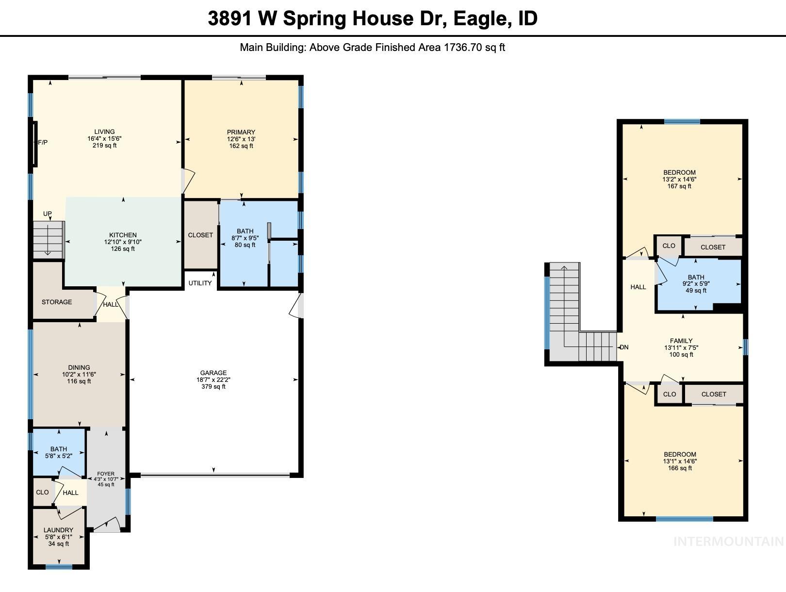 3891 W Spring House Lane, Eagle, Idaho 83616, 3 Bedrooms, 2.5 Bathrooms, Residential For Sale, Price $509,900,MLS 98896930