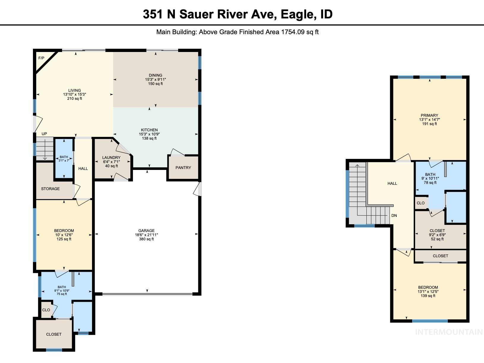 351 N Sauer River Lane, Eagle, Idaho 83616, 3 Bedrooms, 2.5 Bathrooms, Residential For Sale, Price $509,900,MLS 98896994
