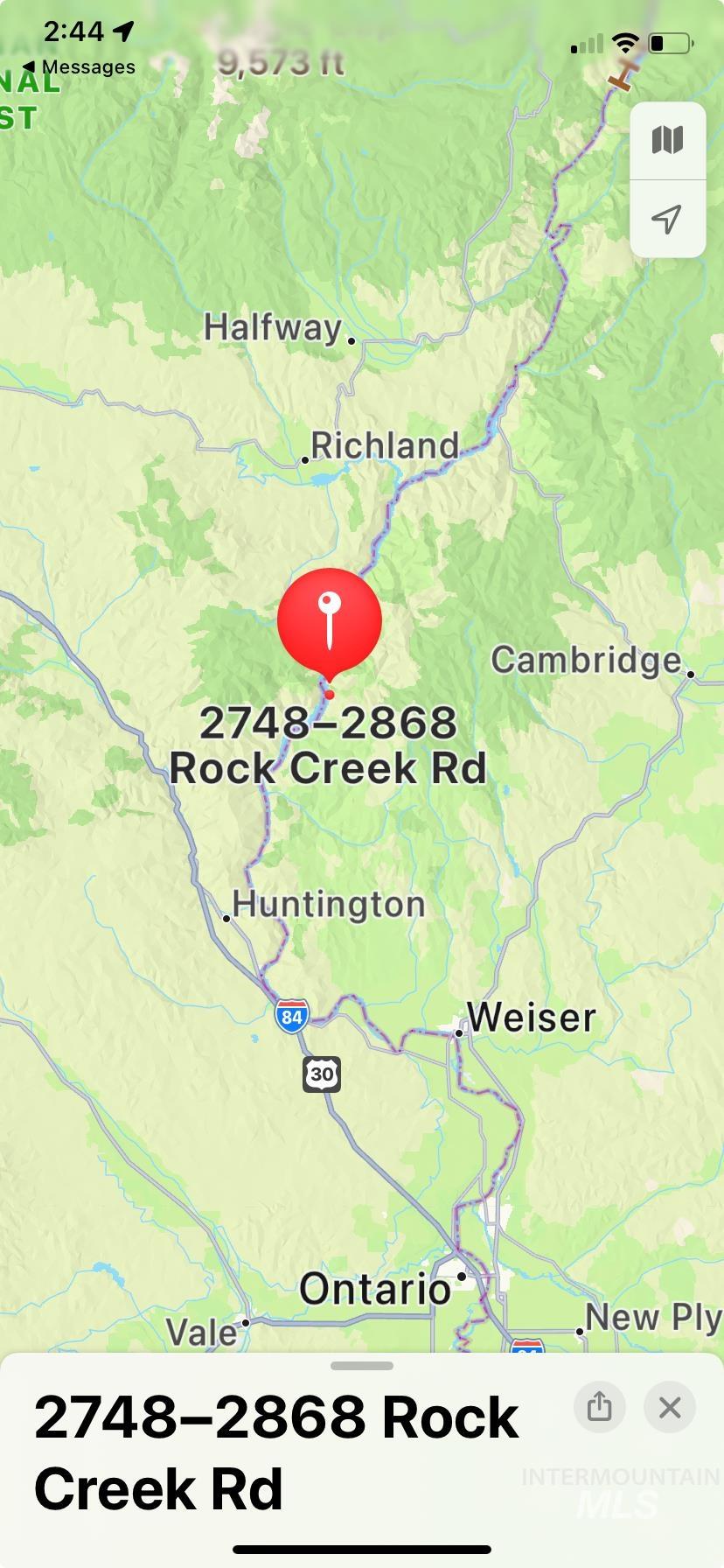 TBD Rock Creek Road, Weiser, Idaho 83672, Land For Sale, Price $23,500,MLS 98898230