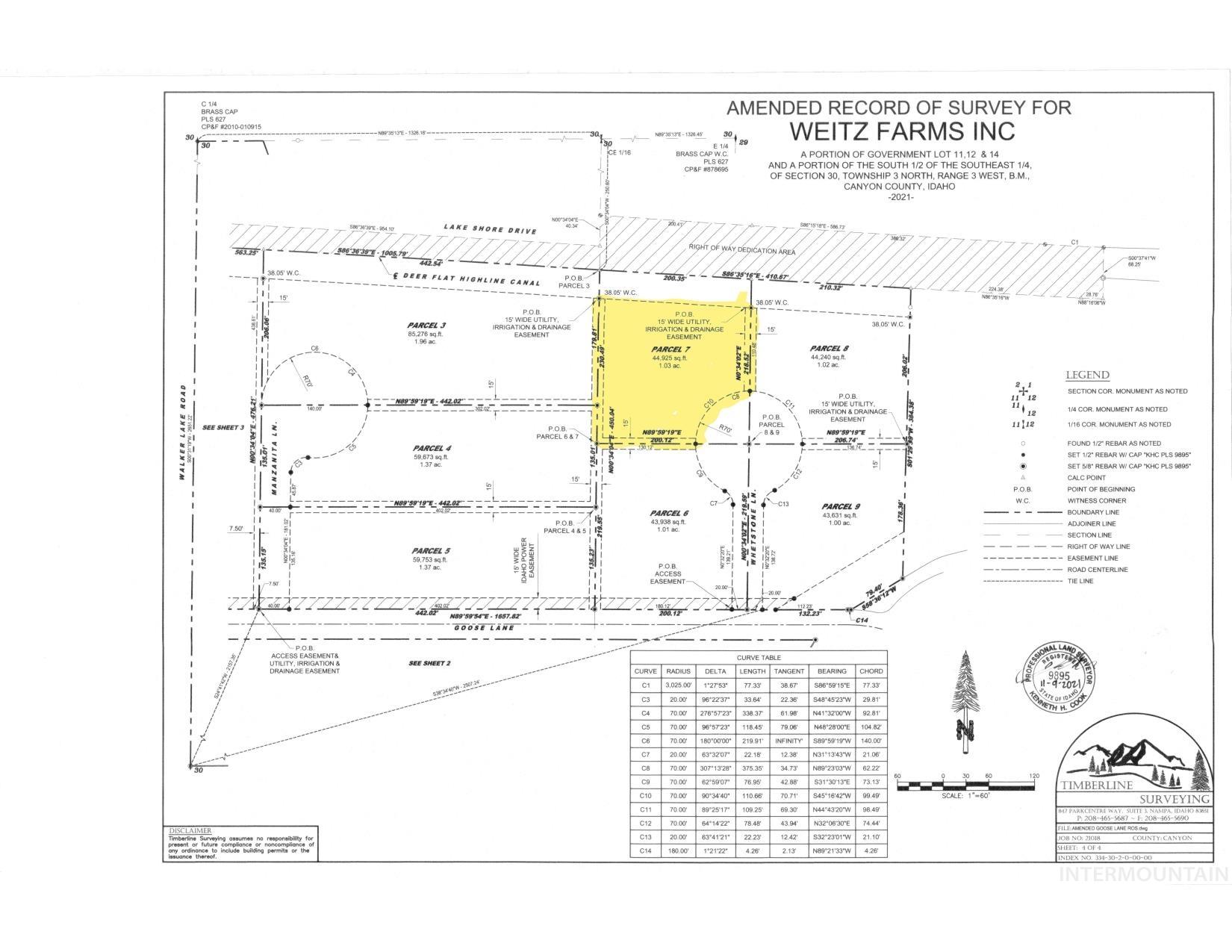 TBD Whetstone Ln. - Parcel 7, Caldwell, Idaho 83607, Land For Sale, Price $190,000, 98899679