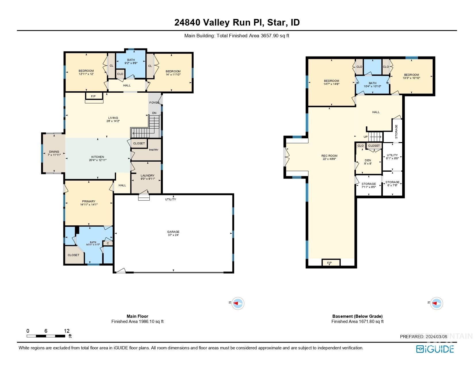 24840 Valley Run Place, Star, Idaho 83669, 5 Bedrooms, 3 Bathrooms, Residential For Sale, Price $1,100,000,MLS 98902425