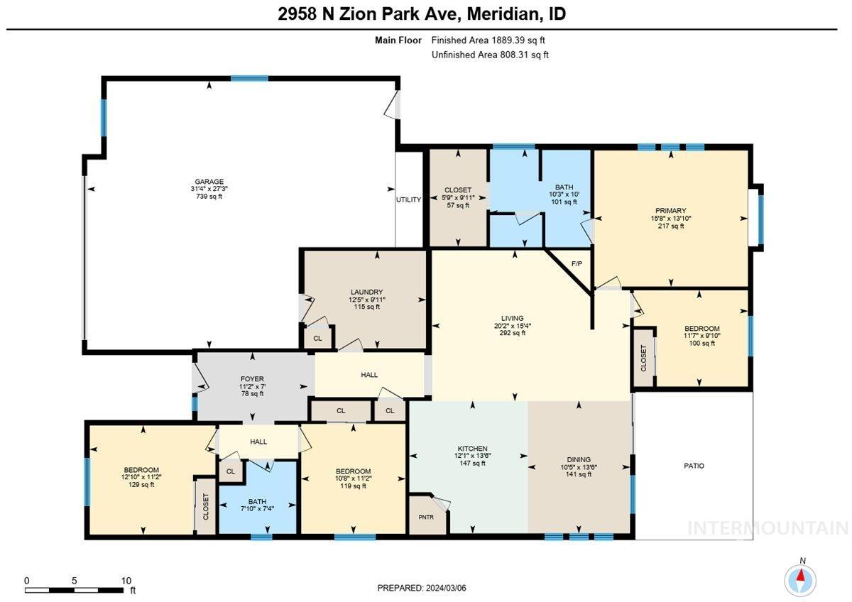 2958 N Zion Park Ave, Meridian, Idaho 83646, 4 Bedrooms, 2 Bathrooms, Residential For Sale, Price $549,900,MLS 98902506