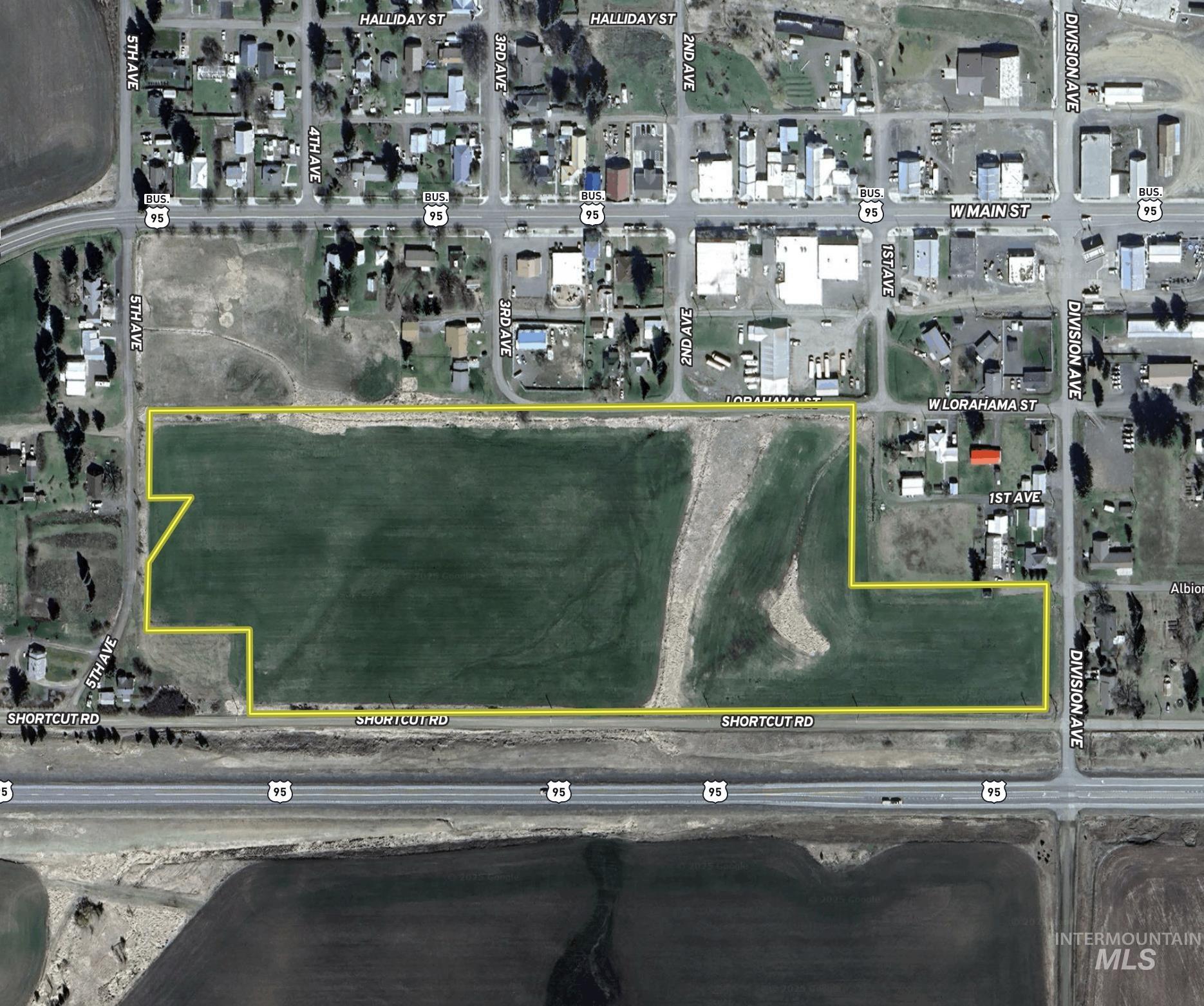 Map / location featuring property parcel outlined