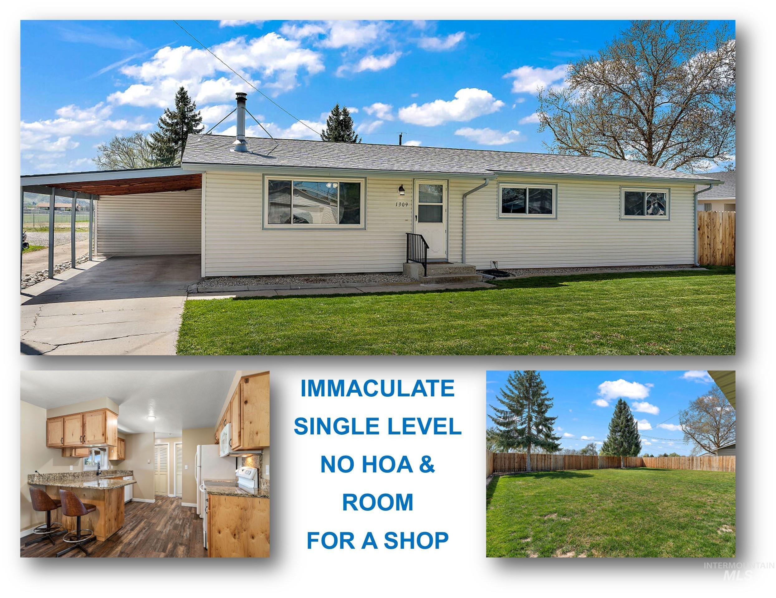 1309 Vista Dr., Emmett, Idaho 83617, 3 Bedrooms, 2 Bathrooms, Residential For Sale, Price $345,000,MLS 98907916