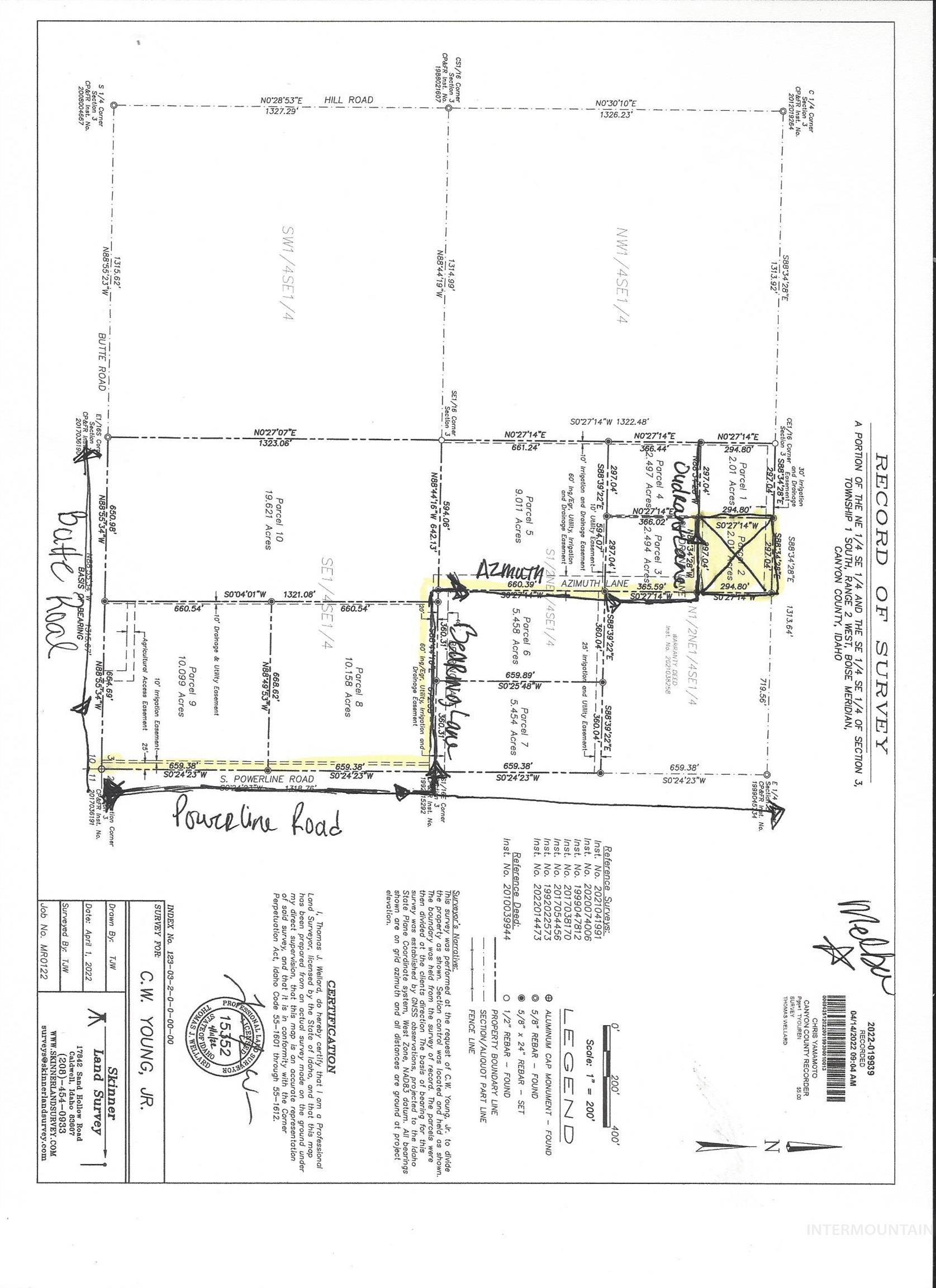 TBD Quadrant Lane, Melba, Idaho 83641, Land For Sale, Price $238,500,MLS 98908210