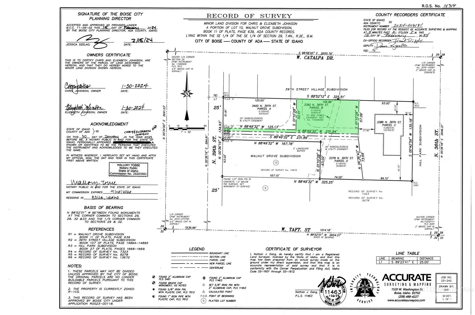 3392 N 39th St, Boise, Idaho 83703, Land For Sale, Price $239,900,MLS 98909075
