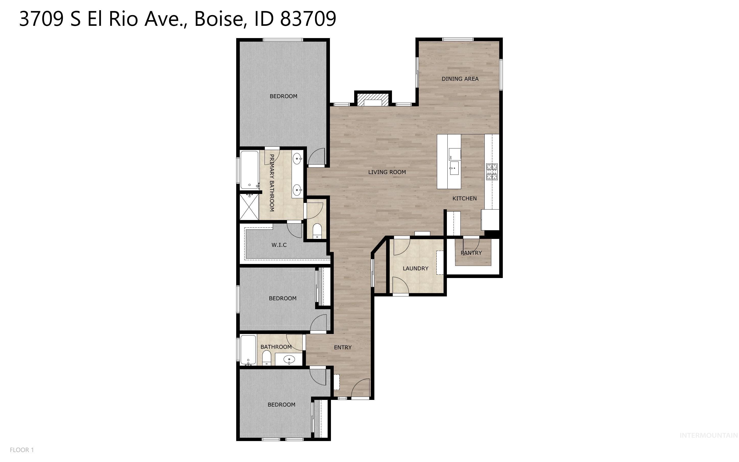 3709 S El Rio Ave, Boise, Idaho 83709, 3 Bedrooms, 2 Bathrooms, Residential For Sale, Price $509,900,MLS 98909725