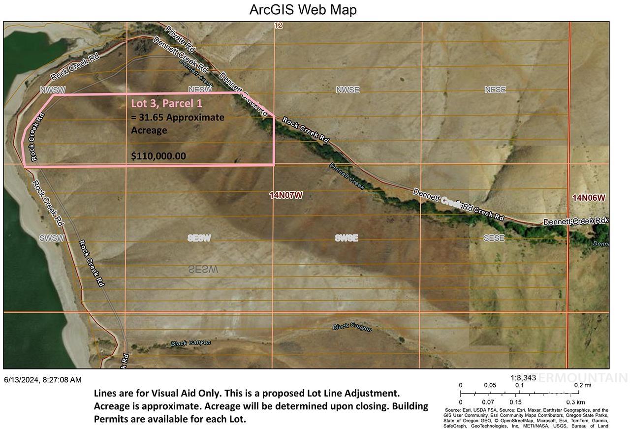 Lot 3, Parcel 1 Rock Creek Rd, Weiser, Idaho 83672, Land For Sale, Price $110,000, 98914710