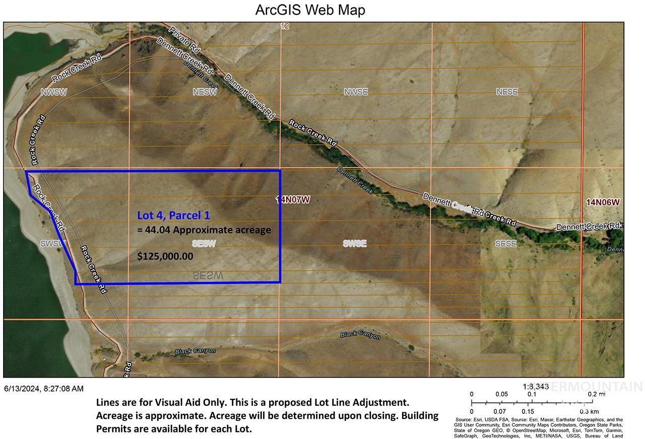 Lot 4, Parcel 1 Rock Creek Rd, Weiser, Idaho 83672, Land For Sale, Price $125,000, 98914724