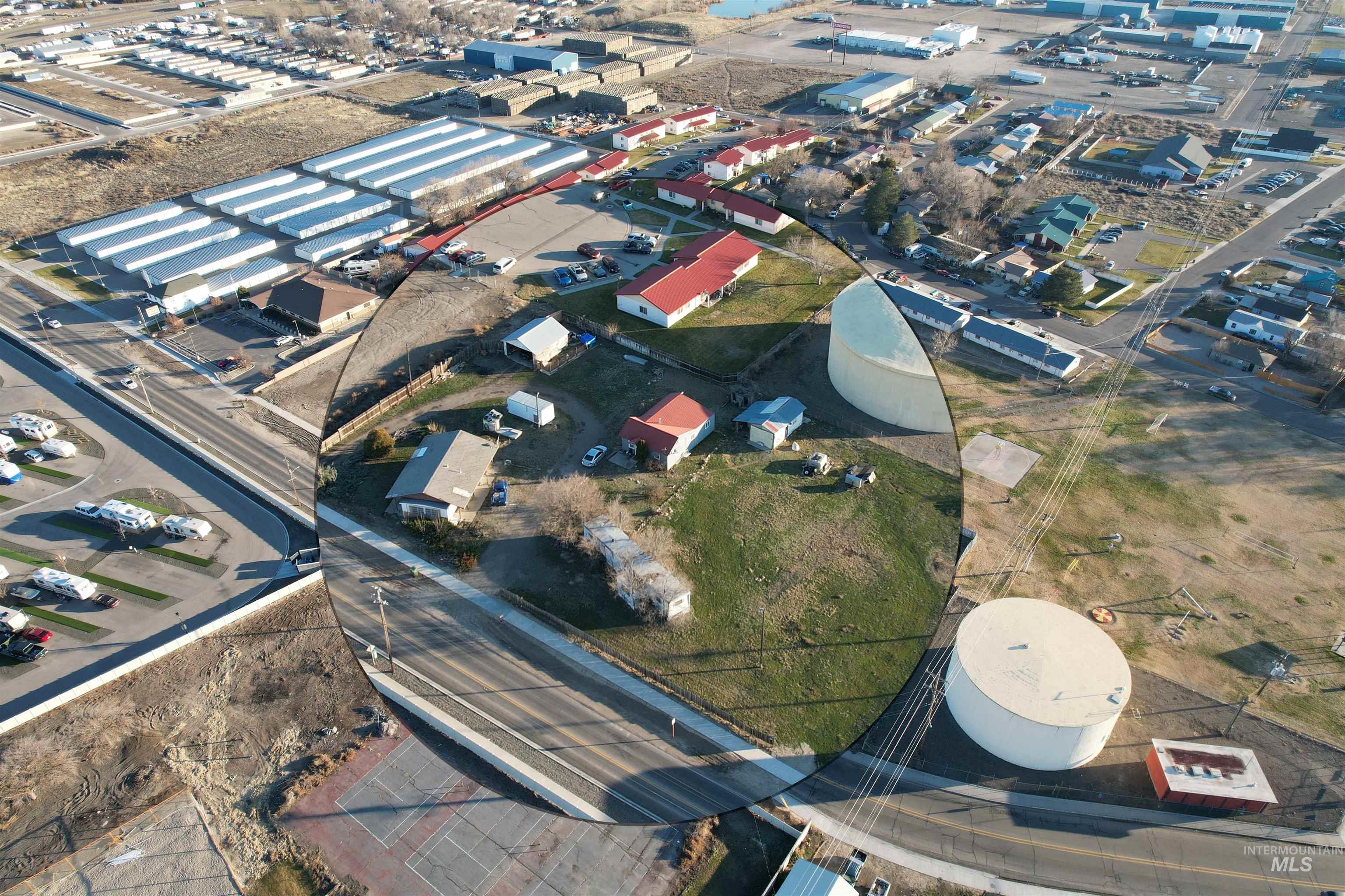 Aerial overview of property's location