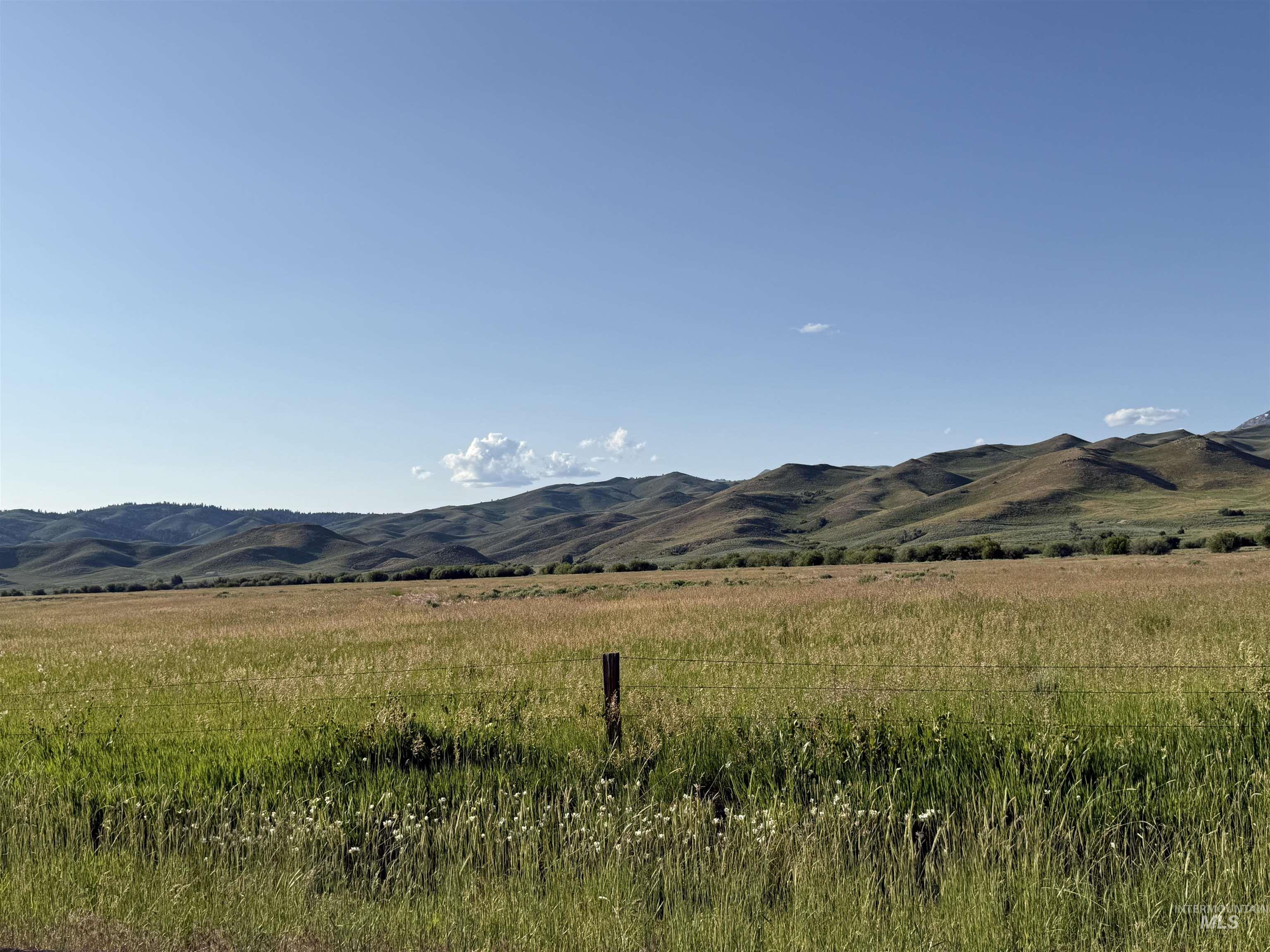 Mountain view with rural landscape