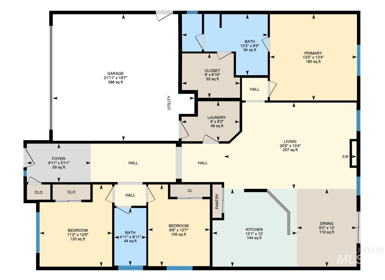 4800 Great Falls Ave, Caldwell, Idaho 83607, 3 Bedrooms, 2 Bathrooms, Residential For Sale, Price $380,000,MLS 98922166