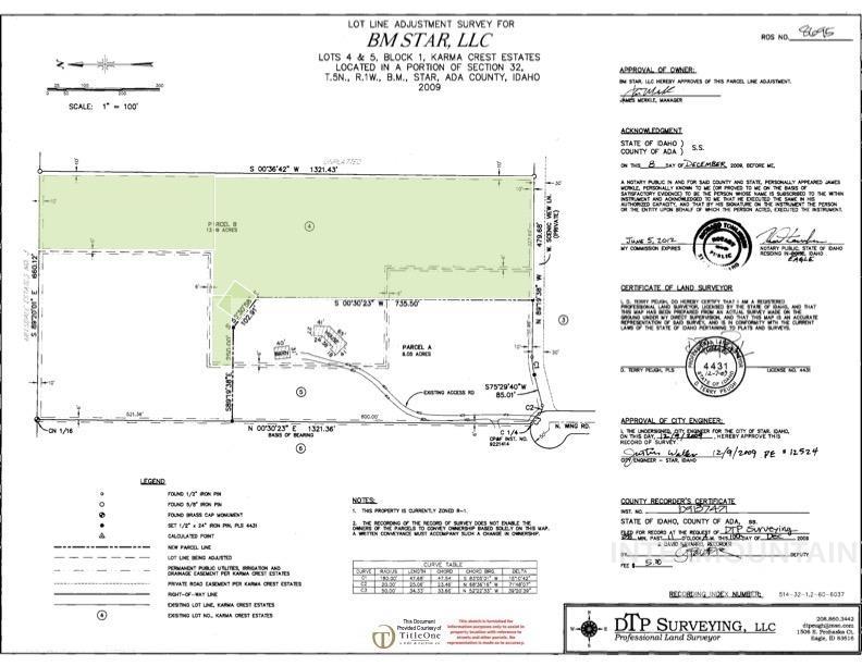 tbd W Scenic View Lane lot 4 and 5, Star, Idaho 83669, Land For Sale, Price $1,699,000, 98923126