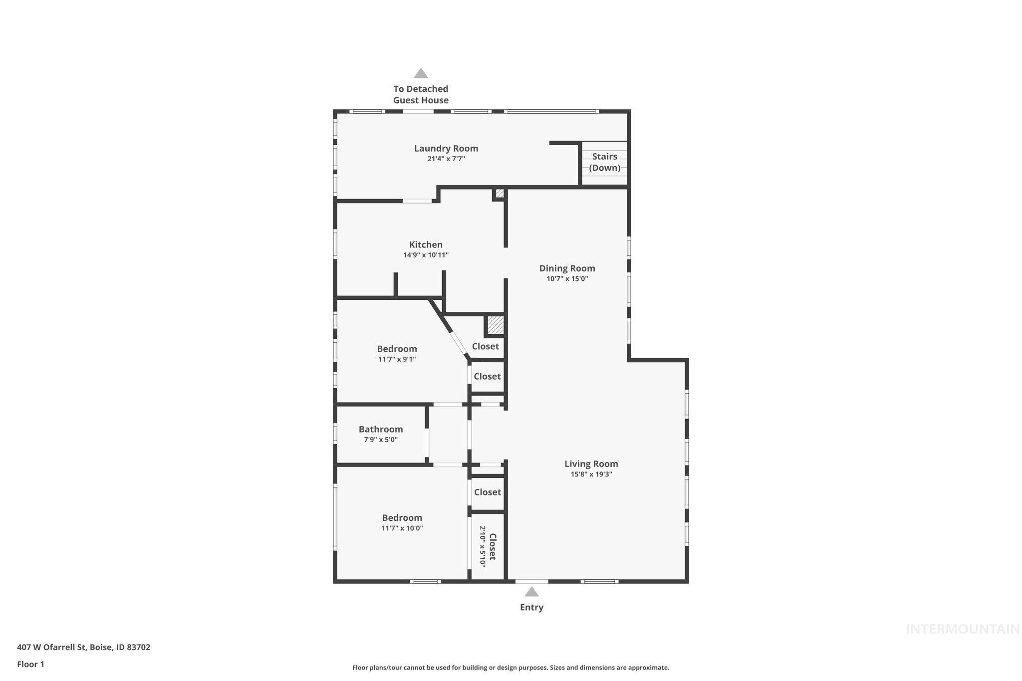 407 Ofarrell, Boise, Idaho 83702, 3 Bedrooms, 2 Bathrooms, Residential Income For Sale, Price $1,024,900, 98924100