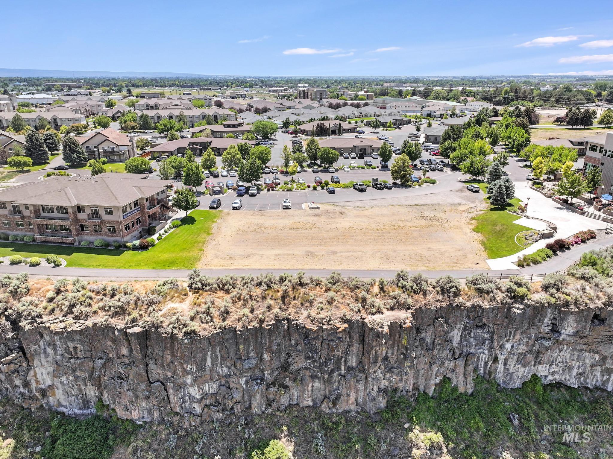 Aerial view of residential area