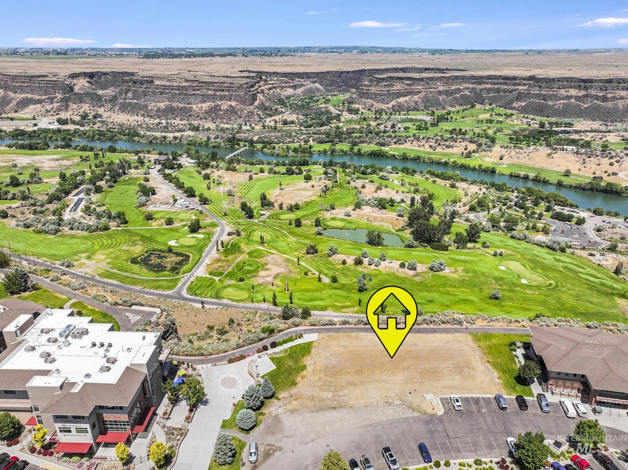 Drone / aerial view of a large body of water