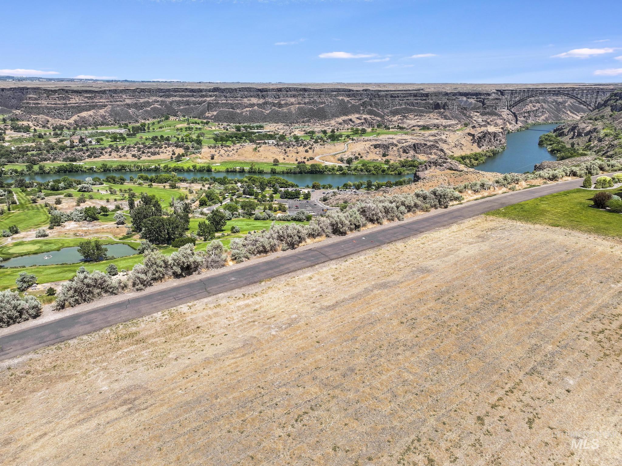 Drone / aerial view of a nearby body of water