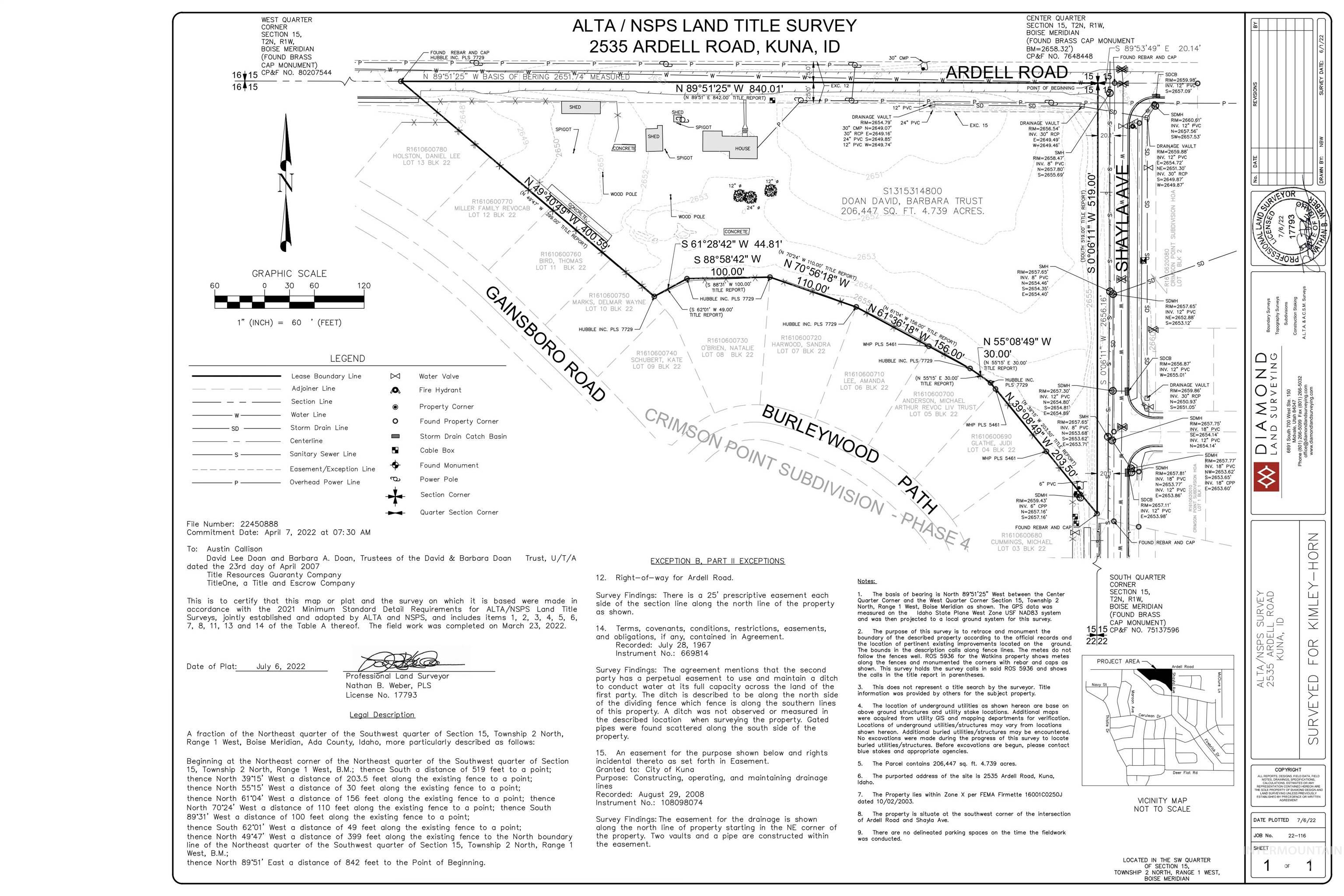 2535 W Ardell Rd, Kuna, Idaho 83634, Land For Sale, Price $899,900, 98924798