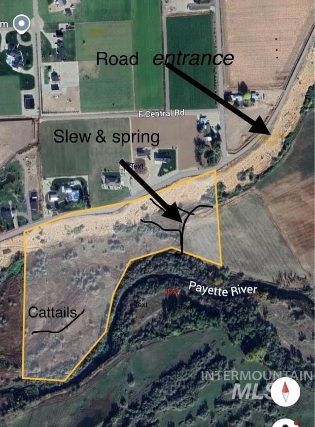 Map / location featuring property boundaries highlighted