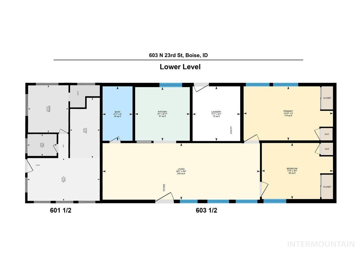603 N 23rd St, Boise, Idaho 83702, 1 Bedroom, 1 Bathroom, Residential Income For Sale, Price $849,900, 98925338