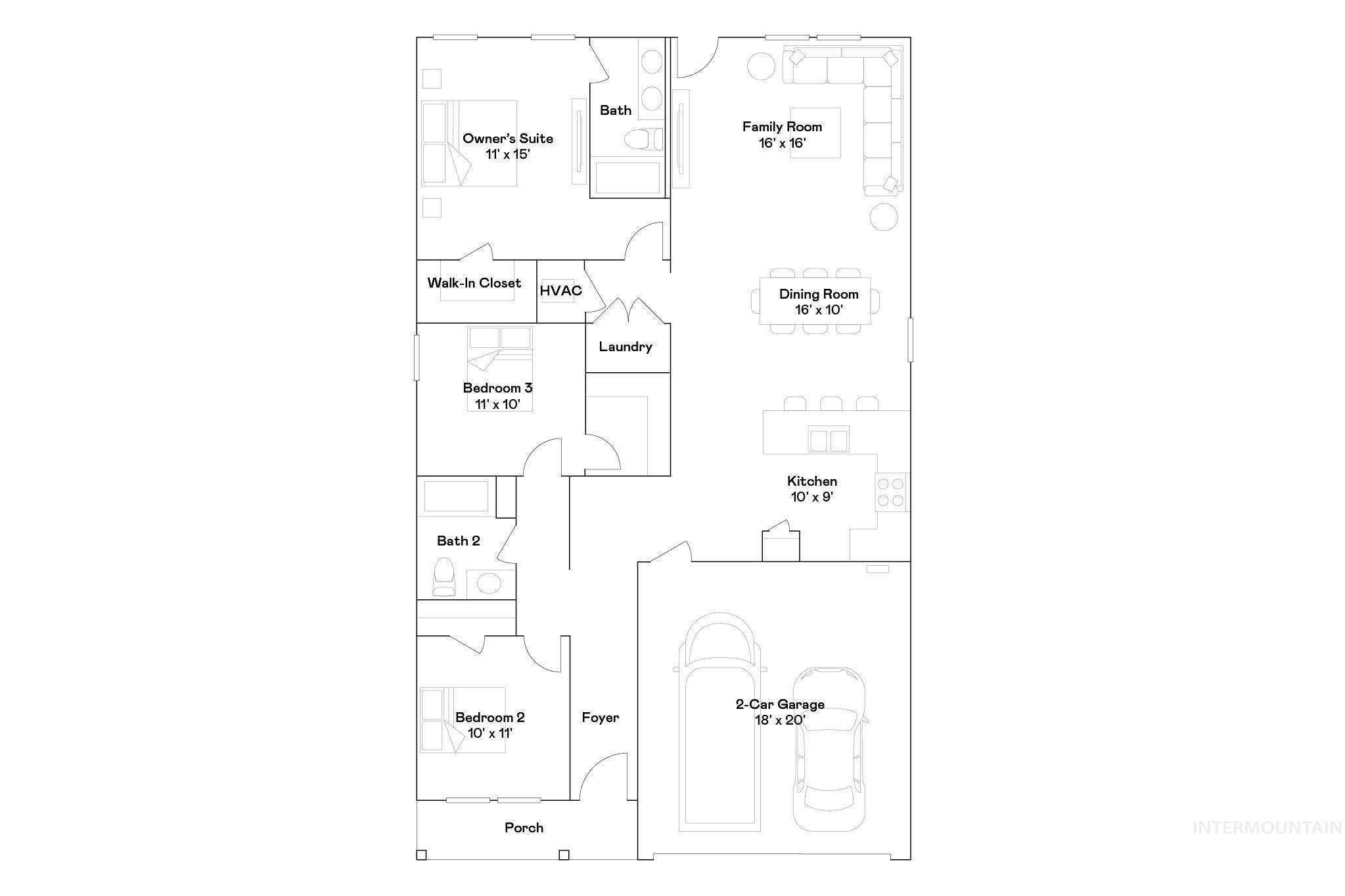 18341 N Evening Rose Ave, Nampa, Idaho 83687, 3 Bedrooms, 2 Bathrooms, Residential For Sale, Price $393,800, 98925393