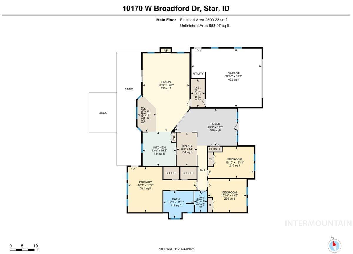 10170 W Broadford Drive, Star, Idaho 83669, 3 Bedrooms, 2 Bathrooms, Residential For Sale, Price $599,900, 98925524