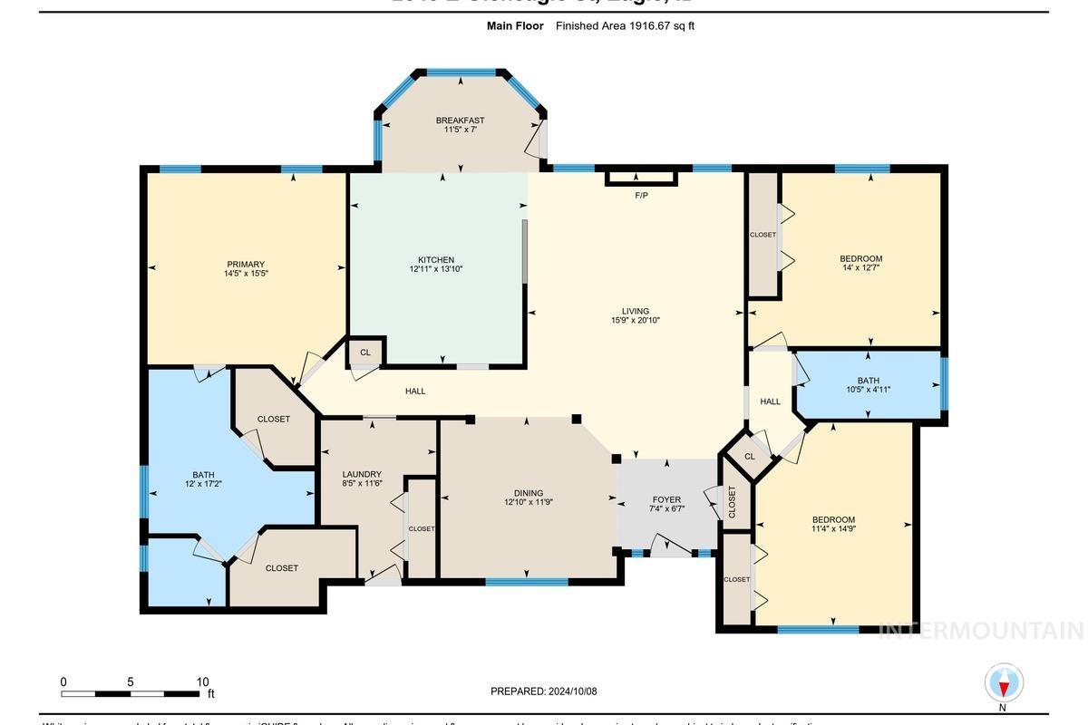 2343 E Gleneagle Dr, Eagle, Idaho 83616-5468, 3 Bedrooms, 2 Bathrooms, Residential For Sale, Price $574,990,MLS 98926288