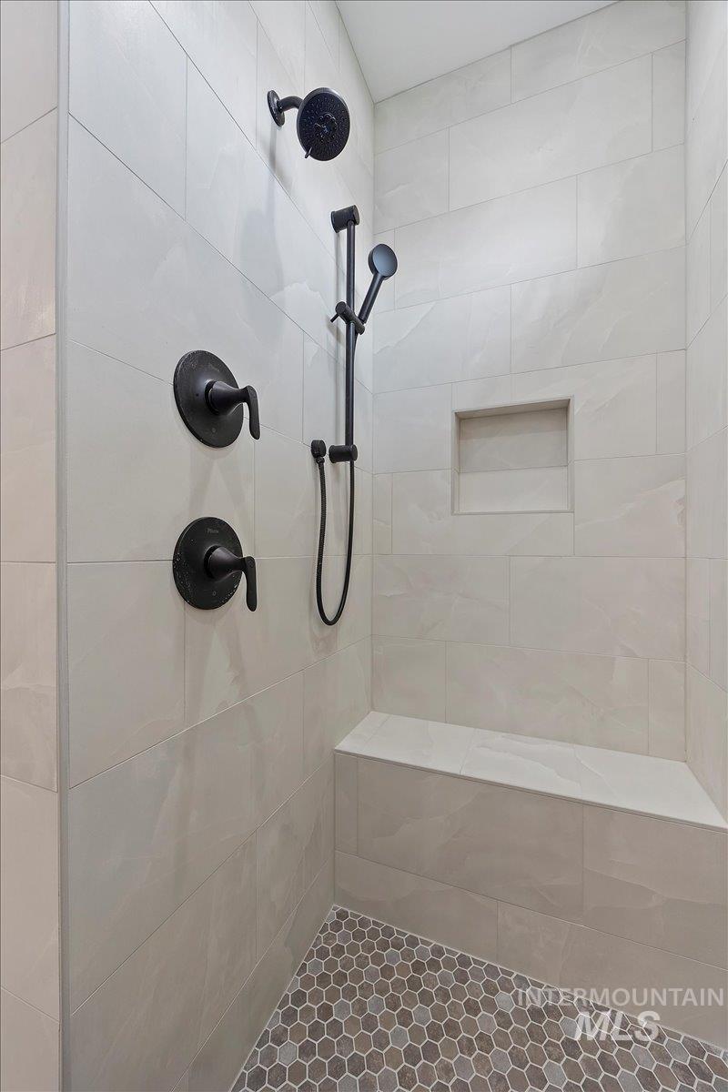 Bathroom featuring a stall shower