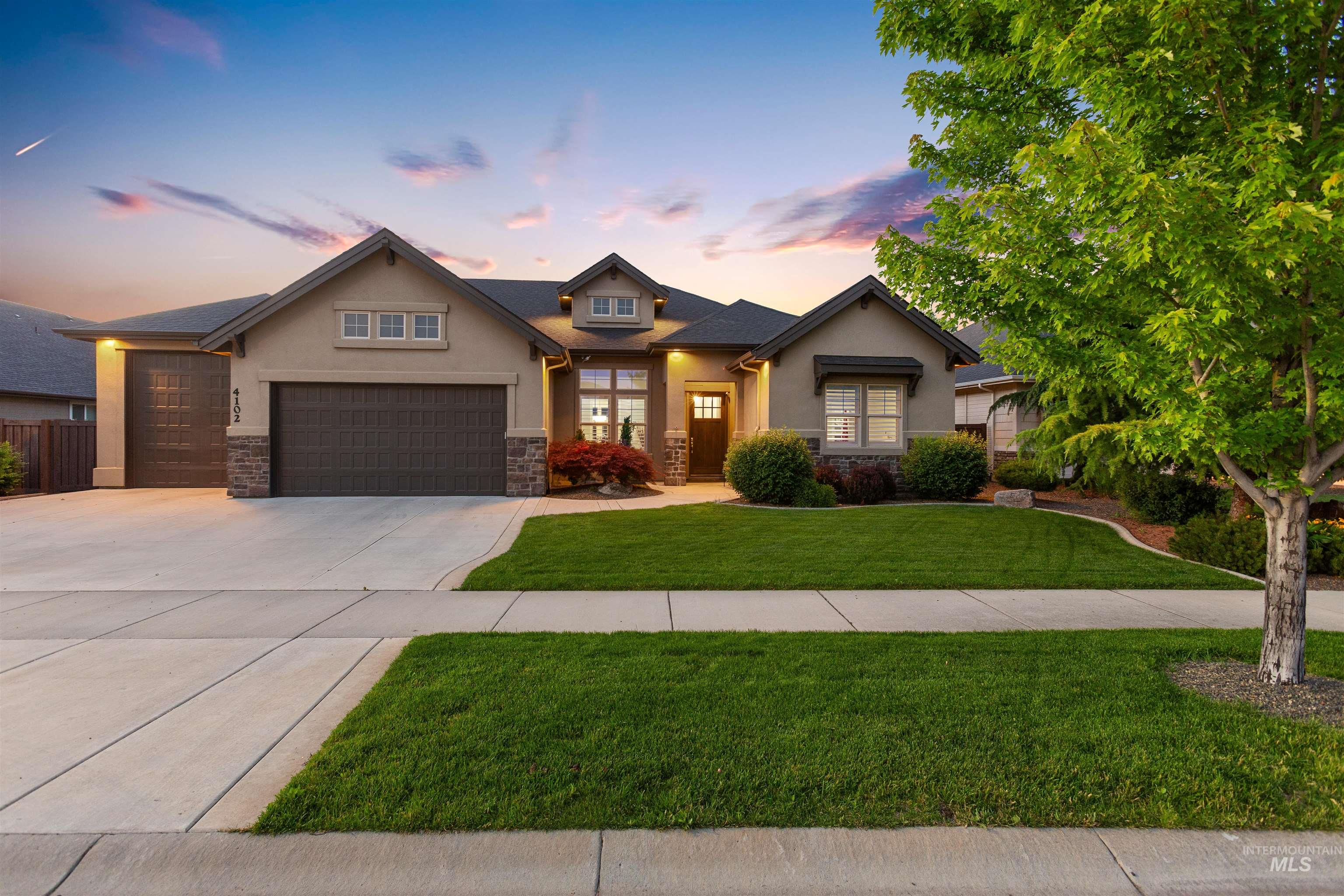 4102 W Wolf Rapids St., Meridian, Idaho 83646, 3 Bedrooms, 2.5 Bathrooms, Residential For Sale, Price $849,788,MLS 98926950