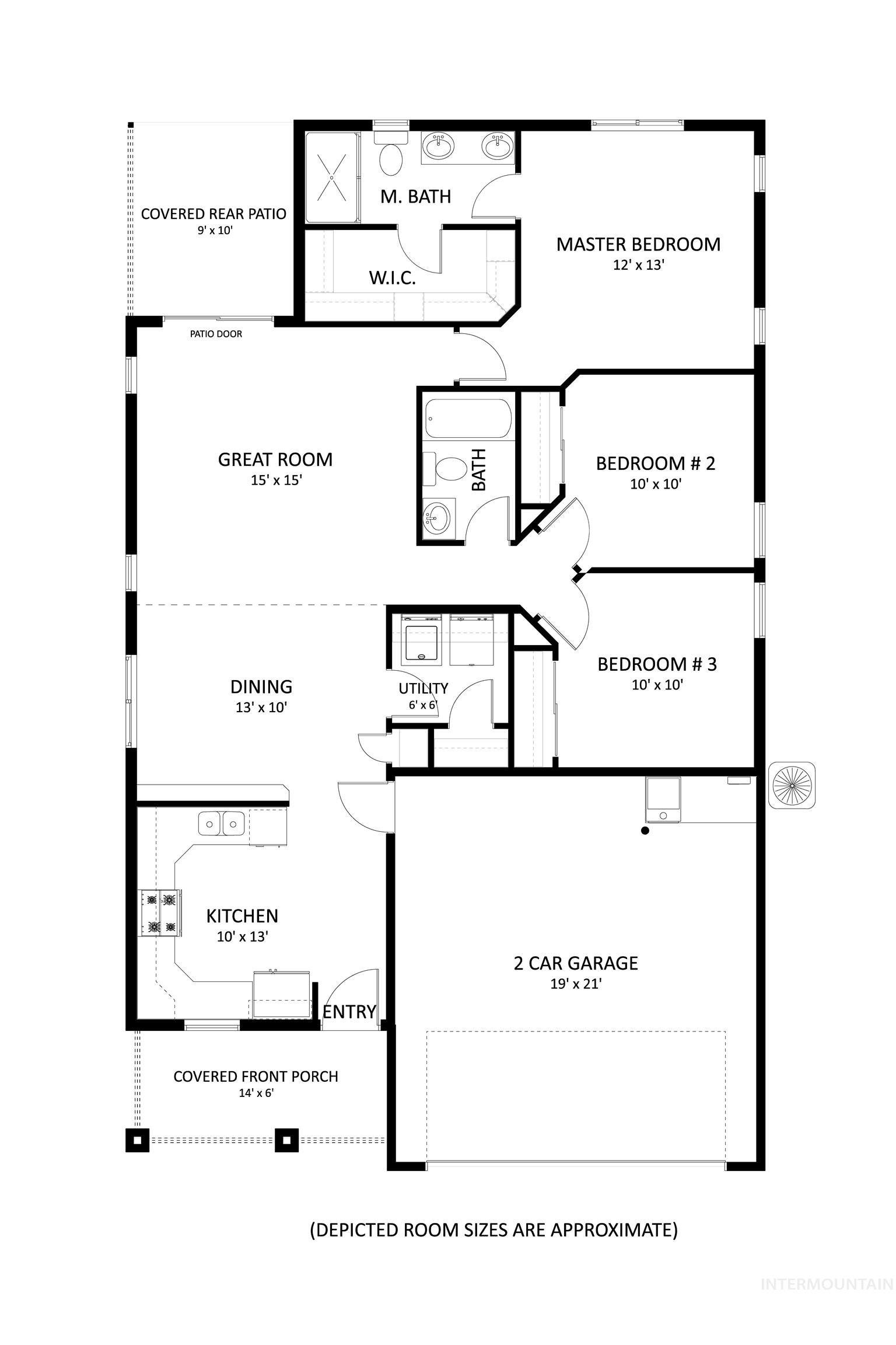 1118 Whitewater Way, Emmett, Idaho 83617, 3 Bedrooms, 2 Bathrooms, Residential For Sale, Price $345,049,MLS 98927415