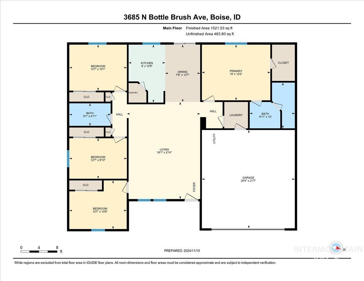 3685 N Bottle Brush Ave, Boise, Idaho 83713, 4 Bedrooms, 2 Bathrooms, Residential For Sale, Price $414,950,MLS 98929428