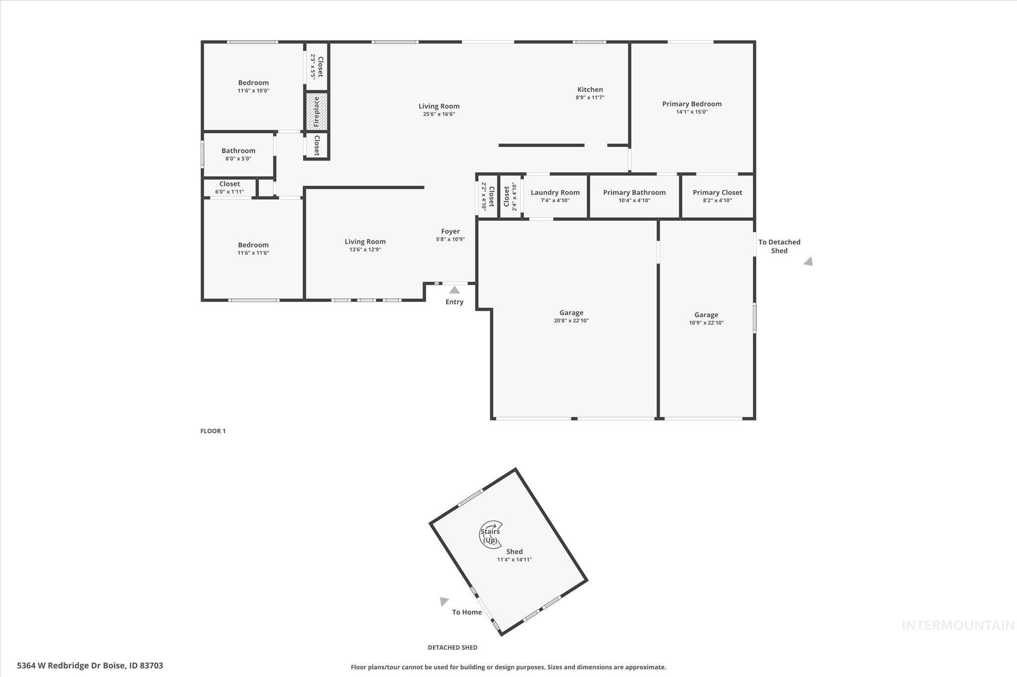 5364 W Redbridge, Boise, Idaho 83703, 3 Bedrooms, 2 Bathrooms, Residential For Sale, Price $499,900,MLS 98931908