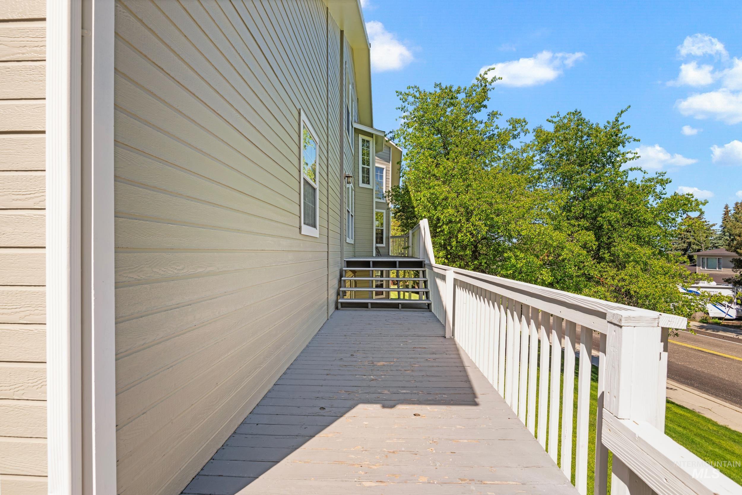 View of wooden terrace