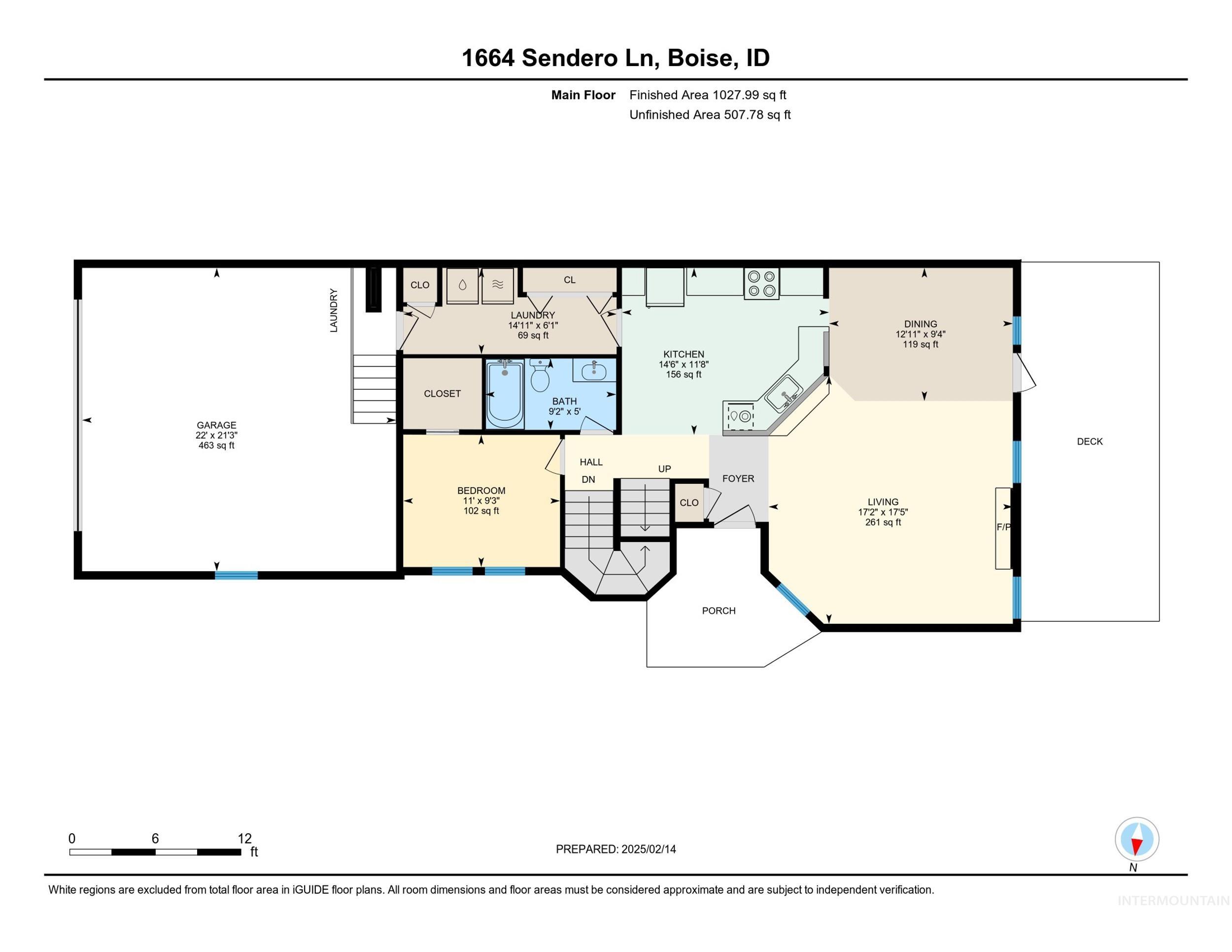 1664 E Sendero Ln, Boise, Idaho 83712-6626, 3 Bedrooms, 3 Bathrooms, Residential For Sale, Price $725,000, 98936117