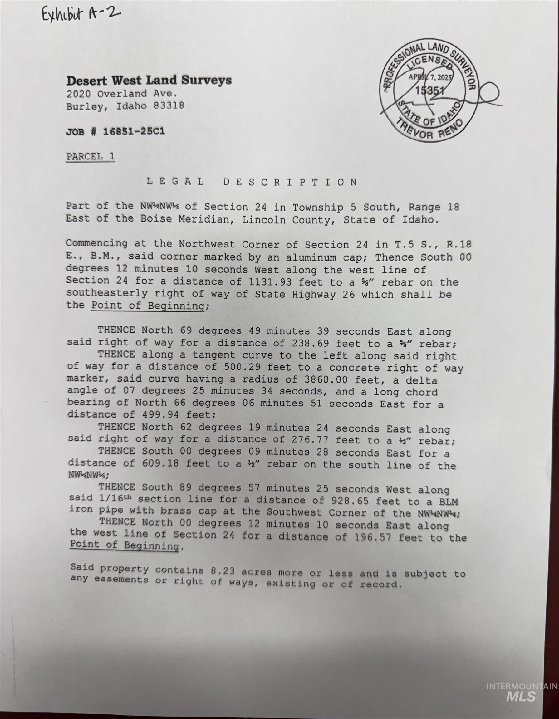 E HWY 26 (Parcel1), Shoshone, Idaho 83352, Land For Sale, Price $120,000, 98942801