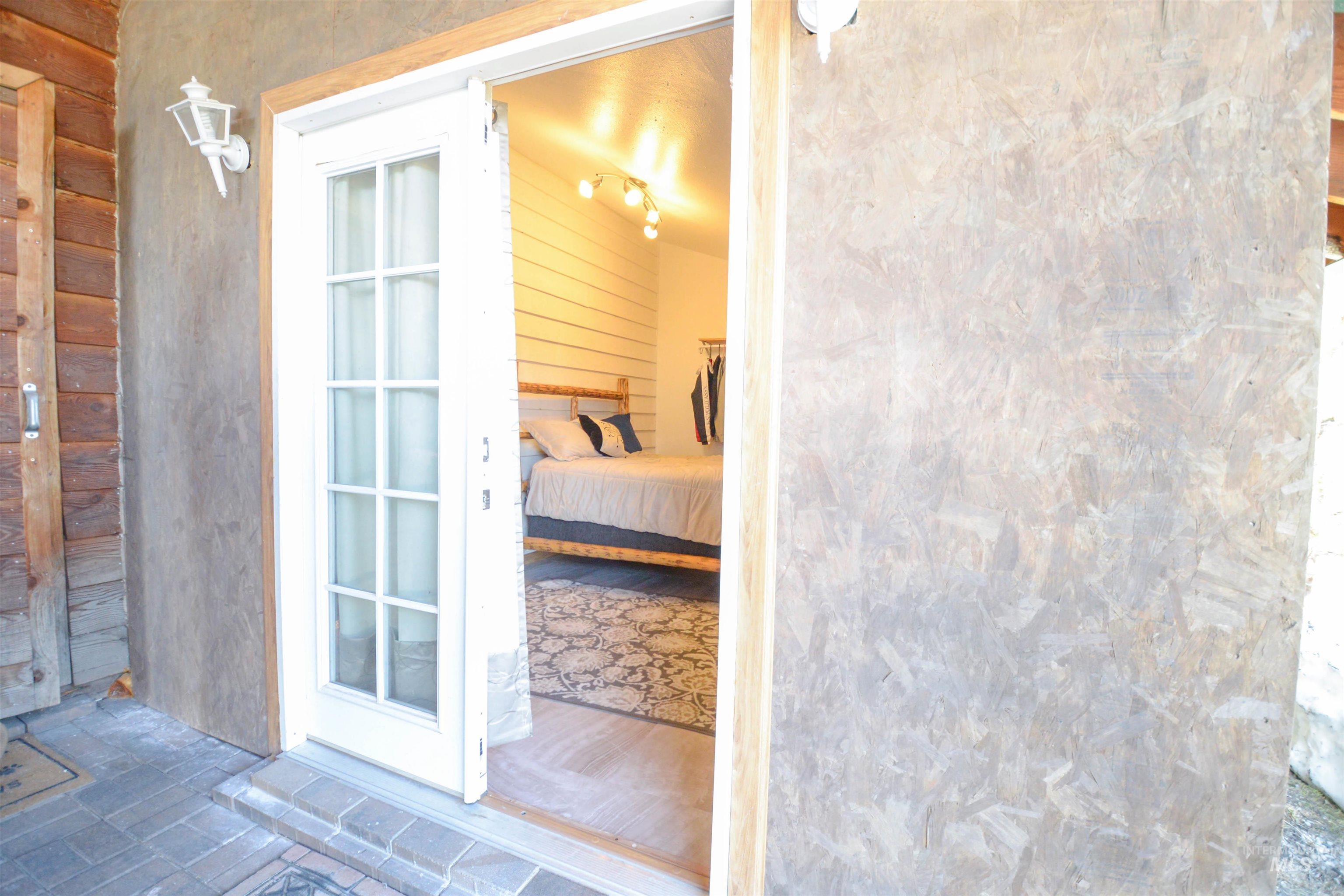 Relaxing sauna with wood walls