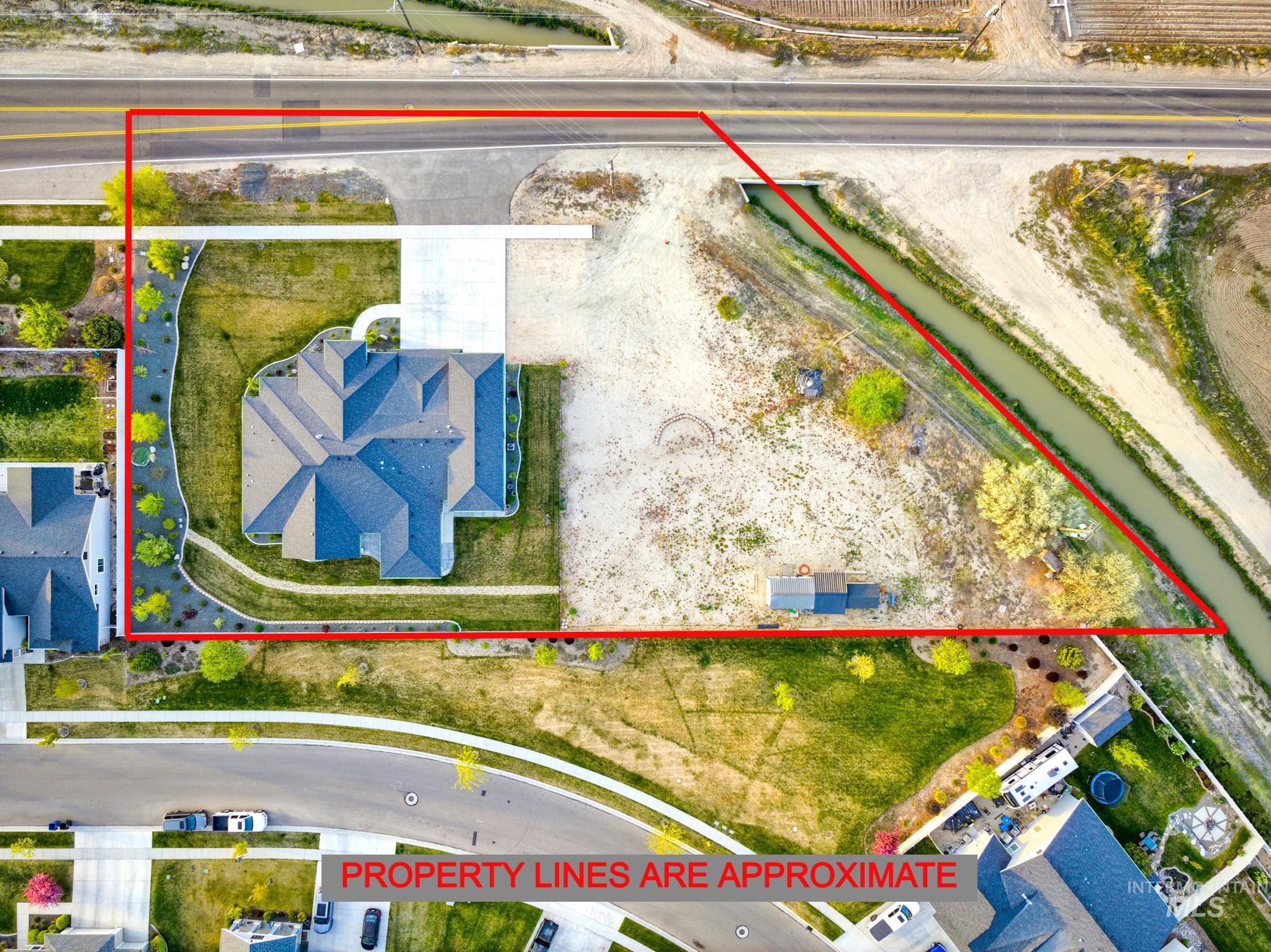 View of property location with property parcel outlined