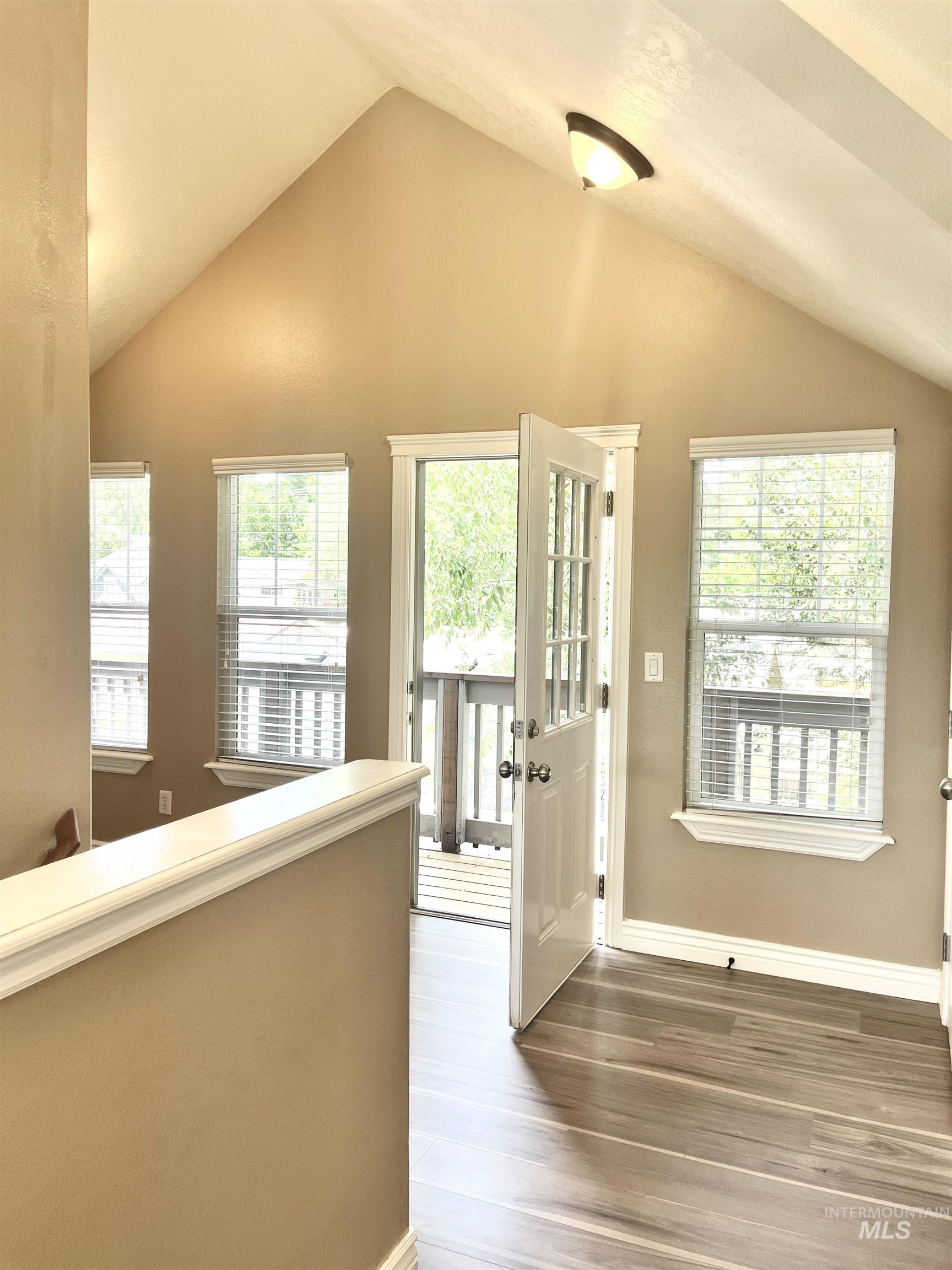 Access to upper deck of the back yard