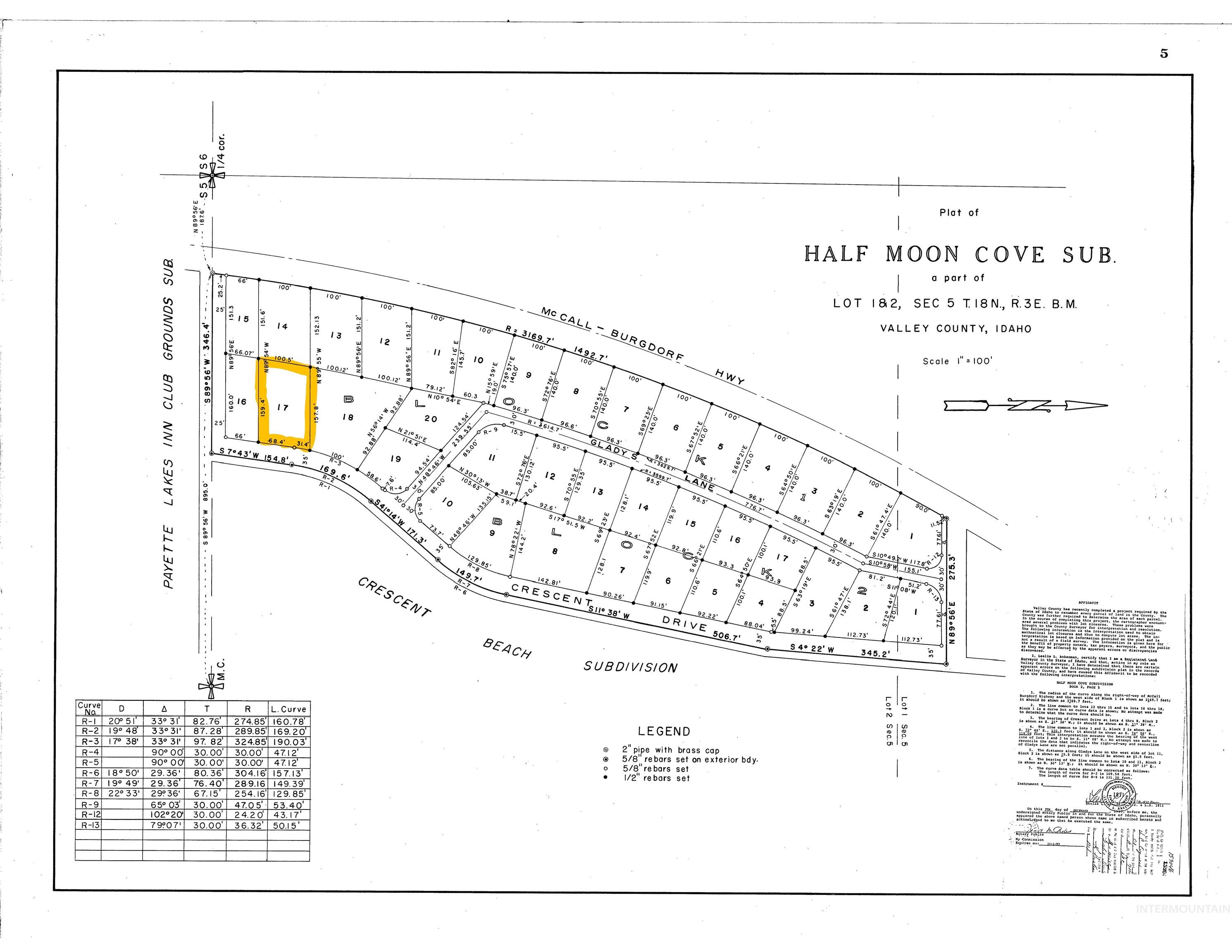 TBD Crescent Dr, McCall, Idaho 83638, Land For Sale, Price $297,500, 98945866