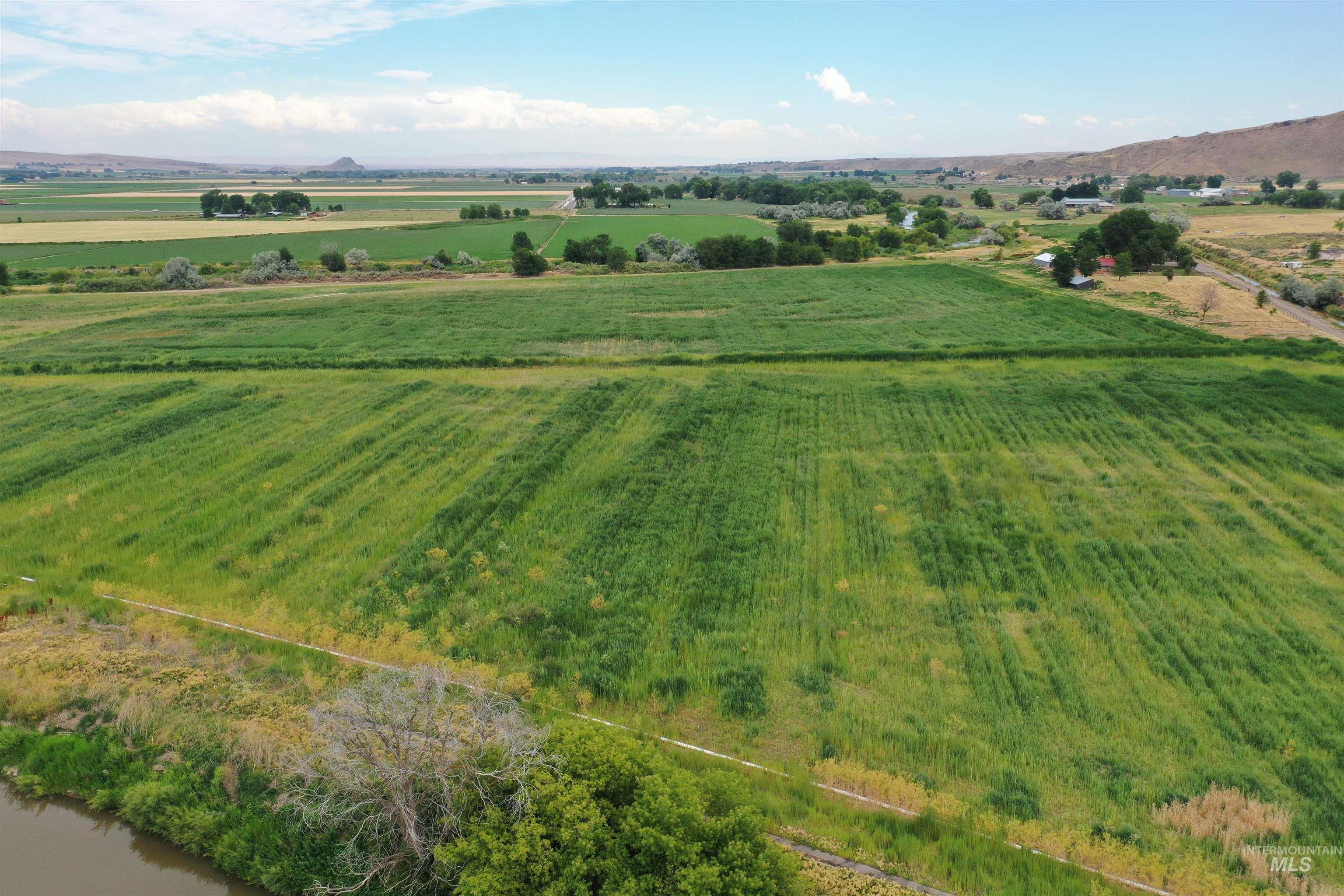 Aerial view of sparsely populated area
