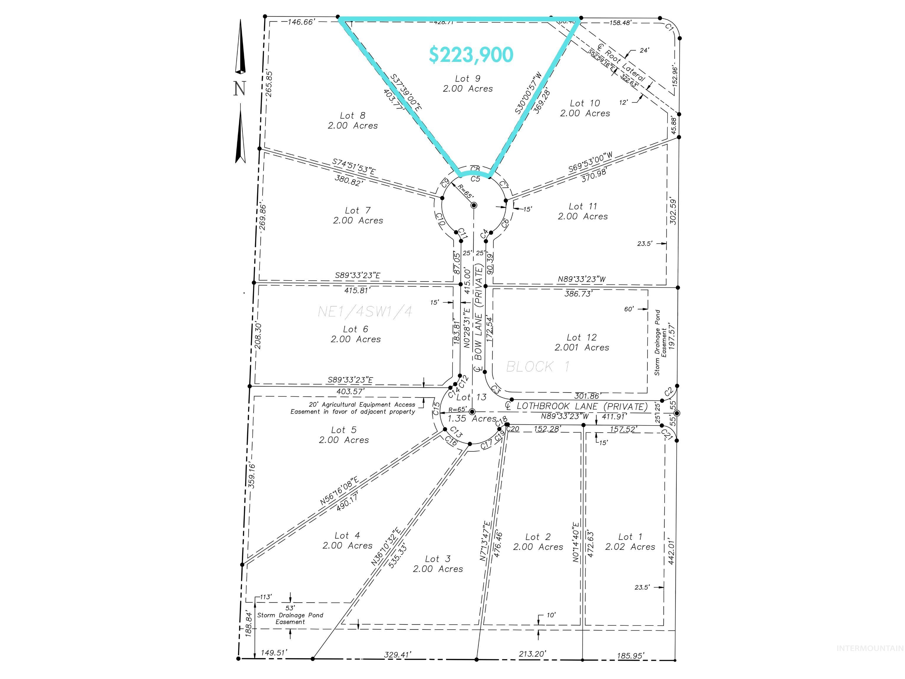 Lot 9 Bow Lane, Wilder, Idaho 83676, Land For Sale, Price $223,900,MLS 98946576